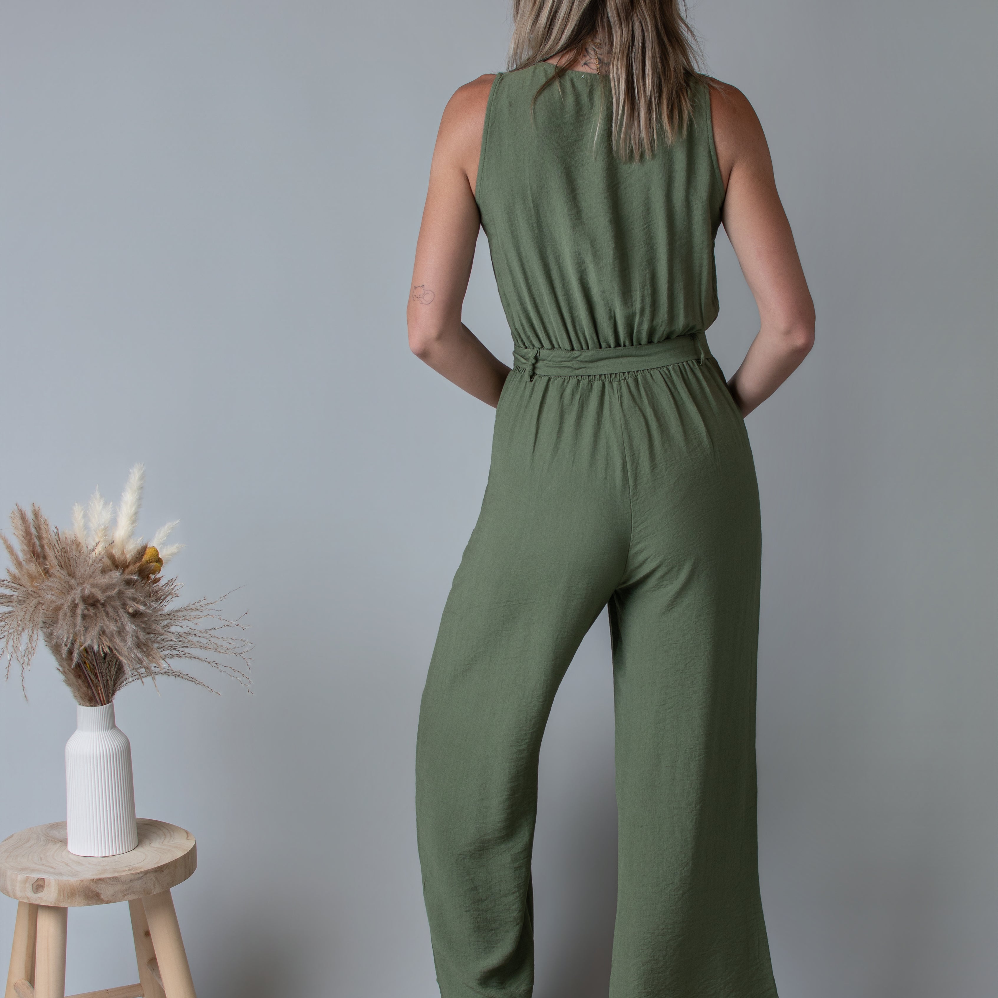 Combinaison Femme, pantalon kaki