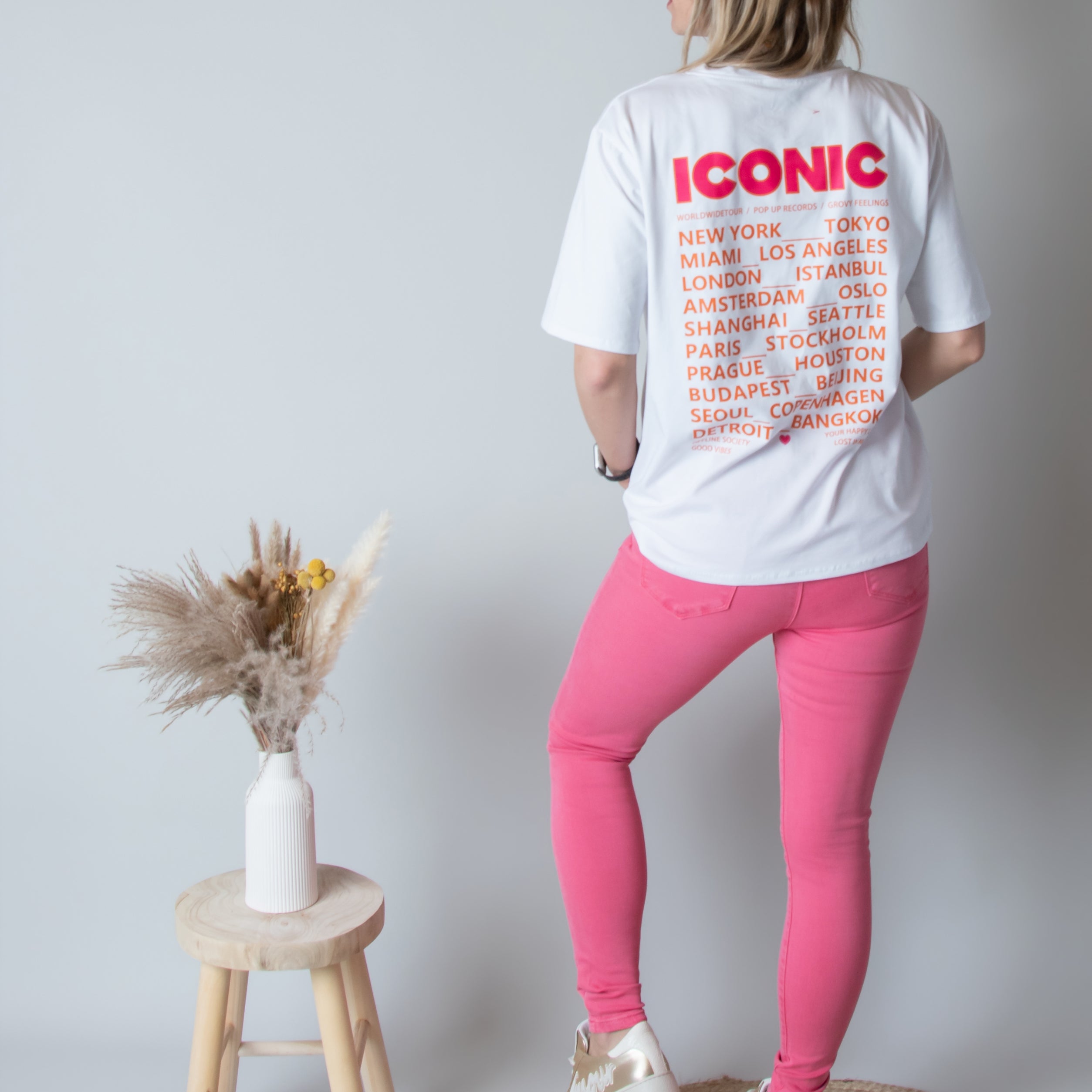 Jean Skinny Rose Azalée femme