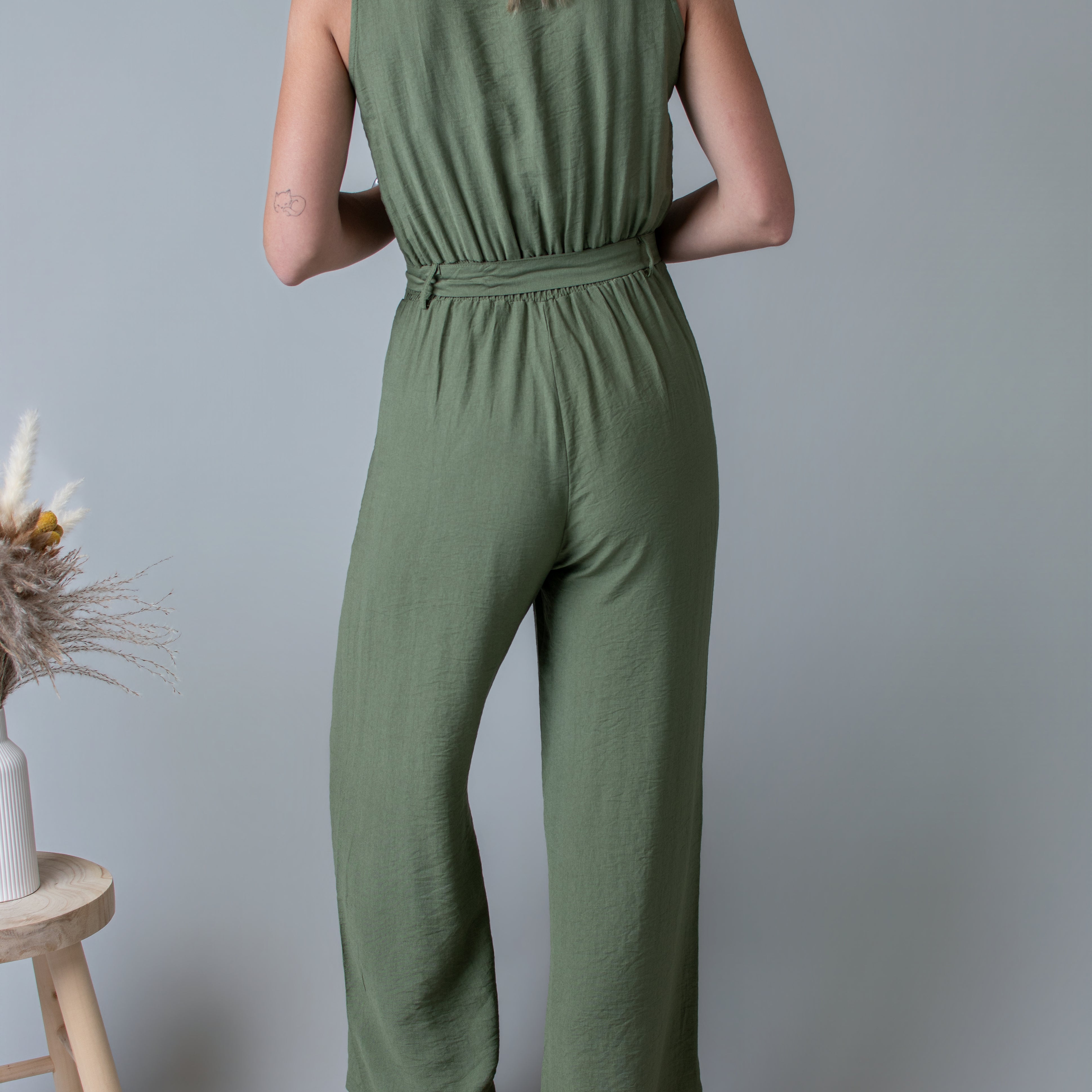 Combinaison Femme, pantalon kaki