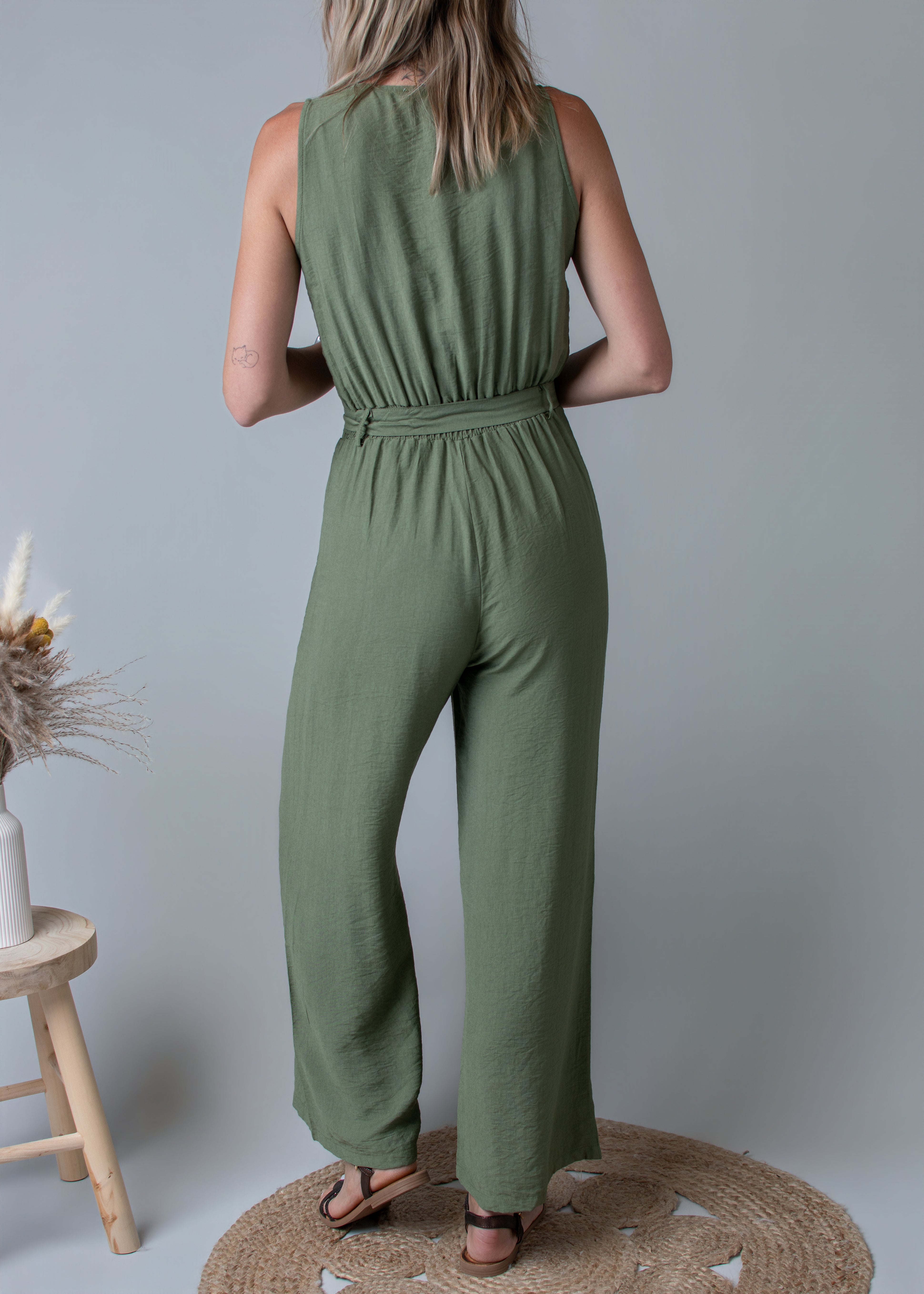 Combinaison Femme, pantalon kaki