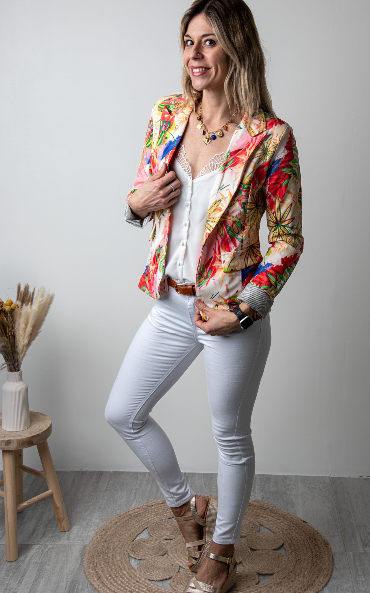 Blazer tropical femme