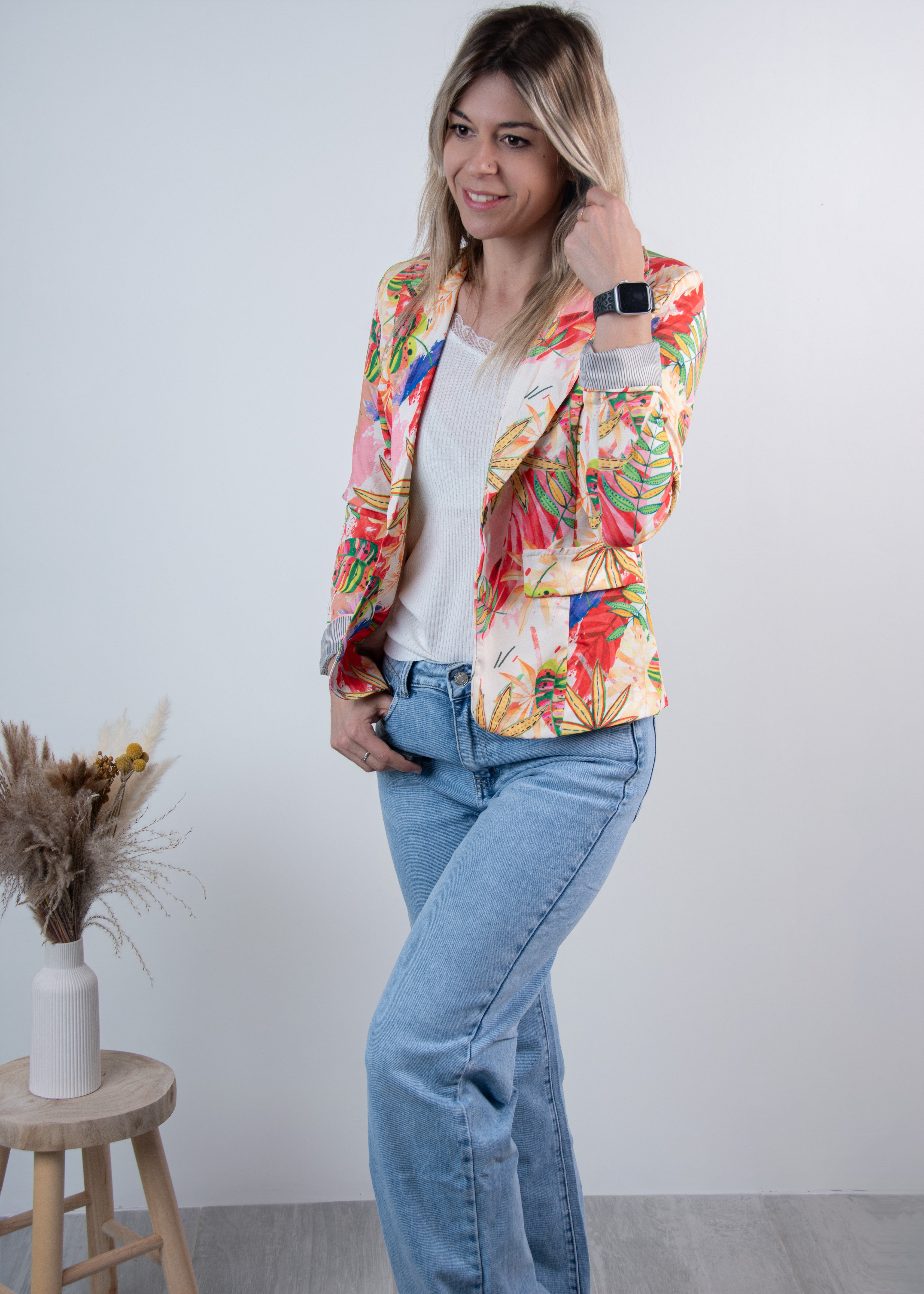 Blazer tropical femme