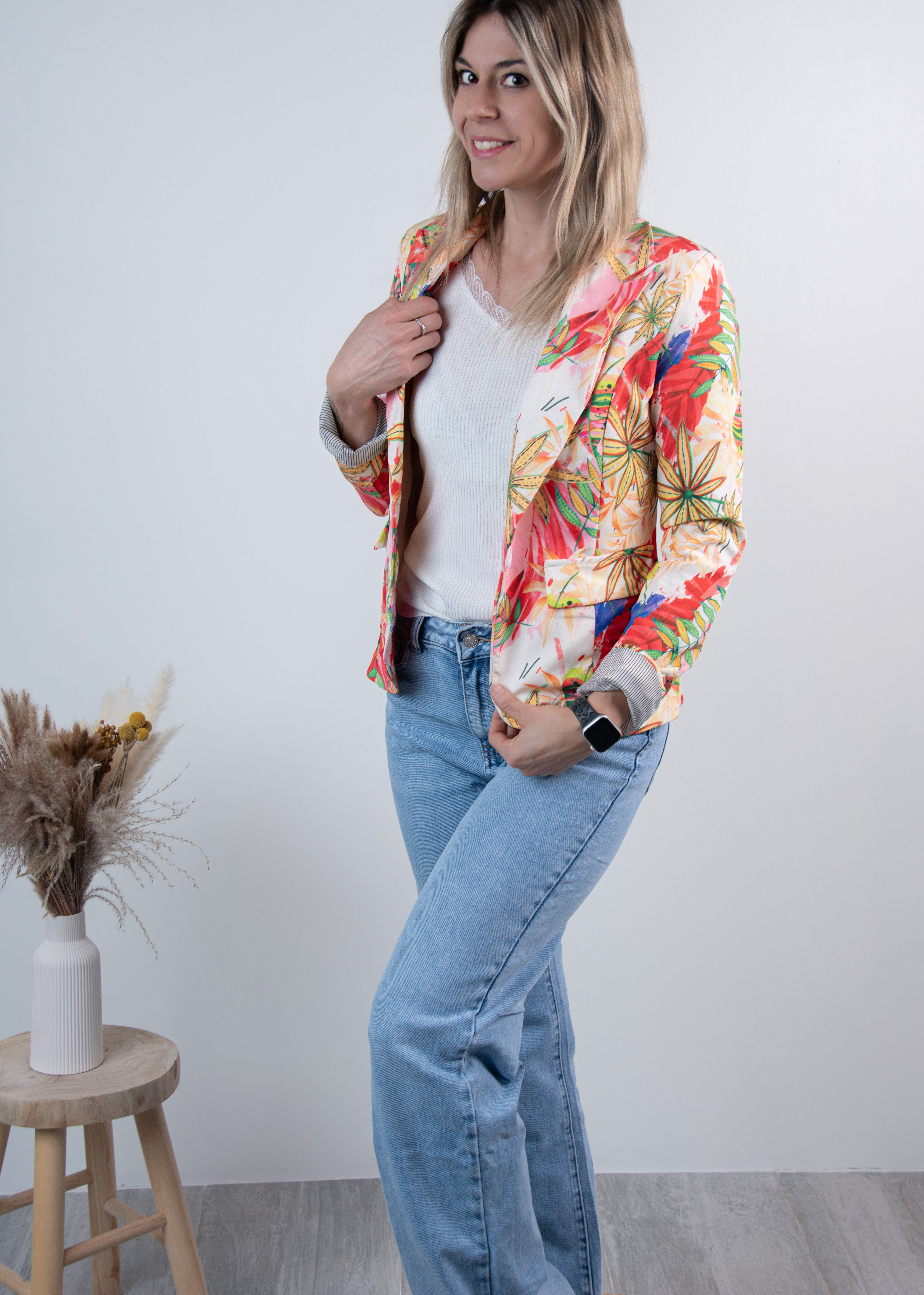 Blazer tropical femme