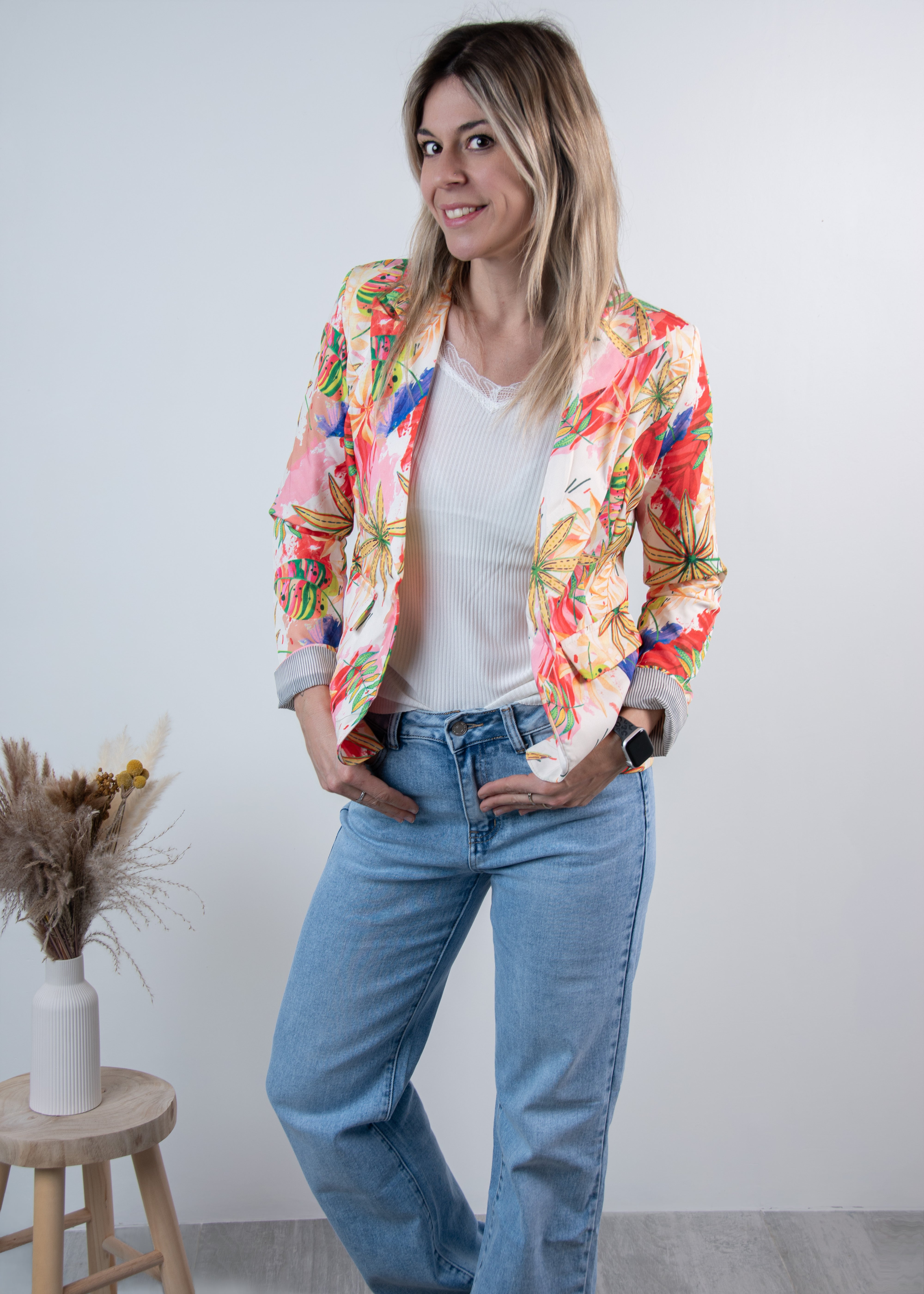 Blazer tropical femme