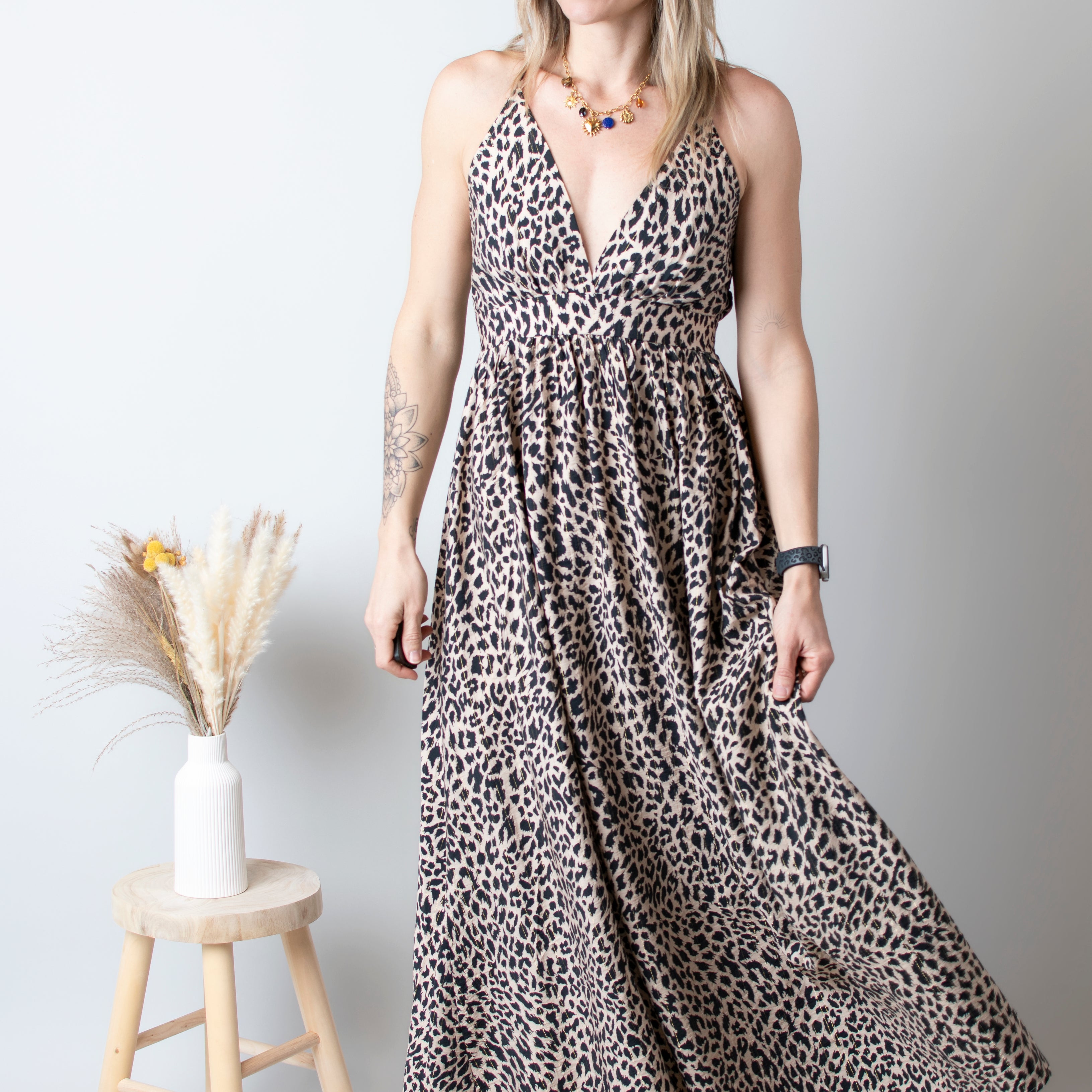 Robe longue Léopard la boutique de lydie