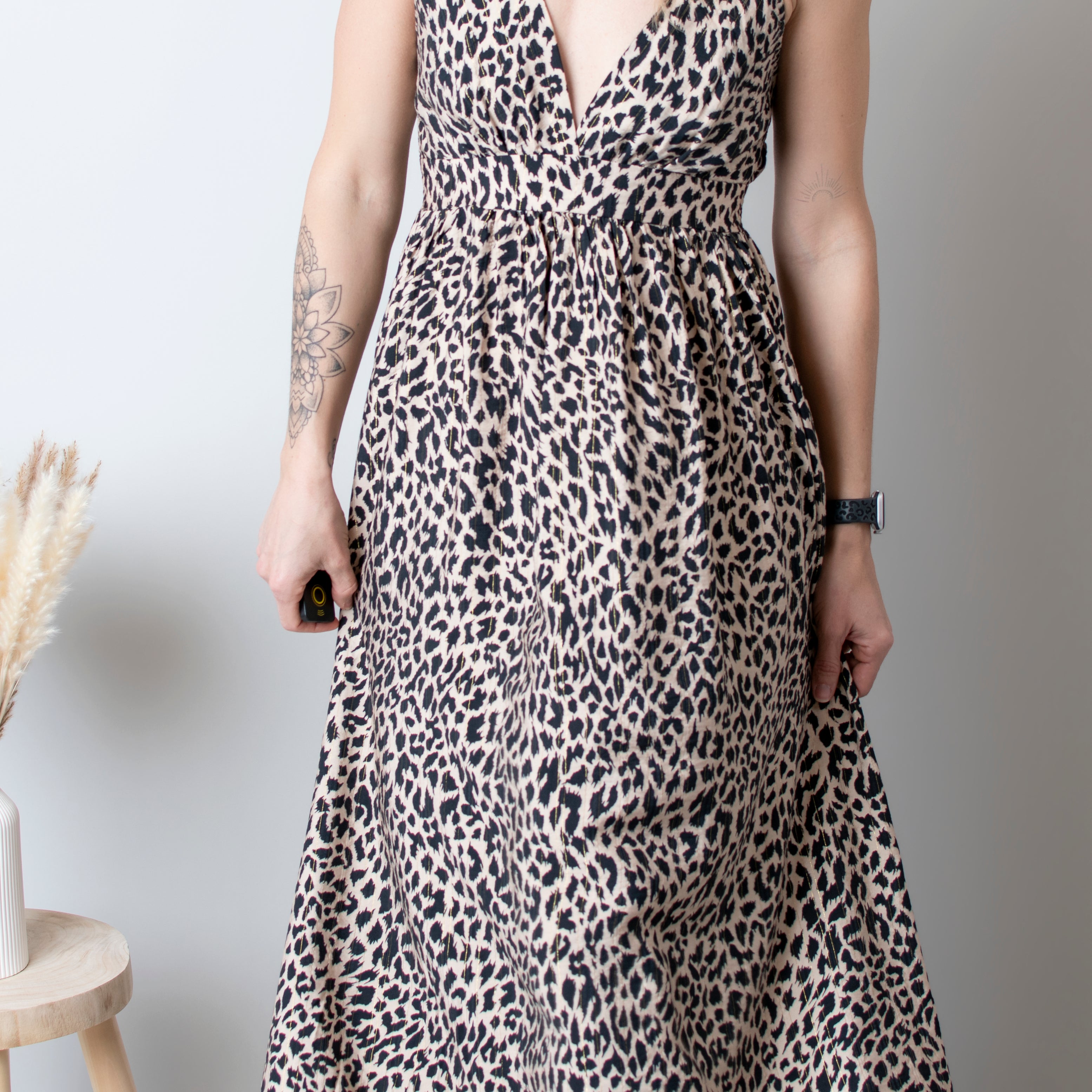 Robe longue Léopard