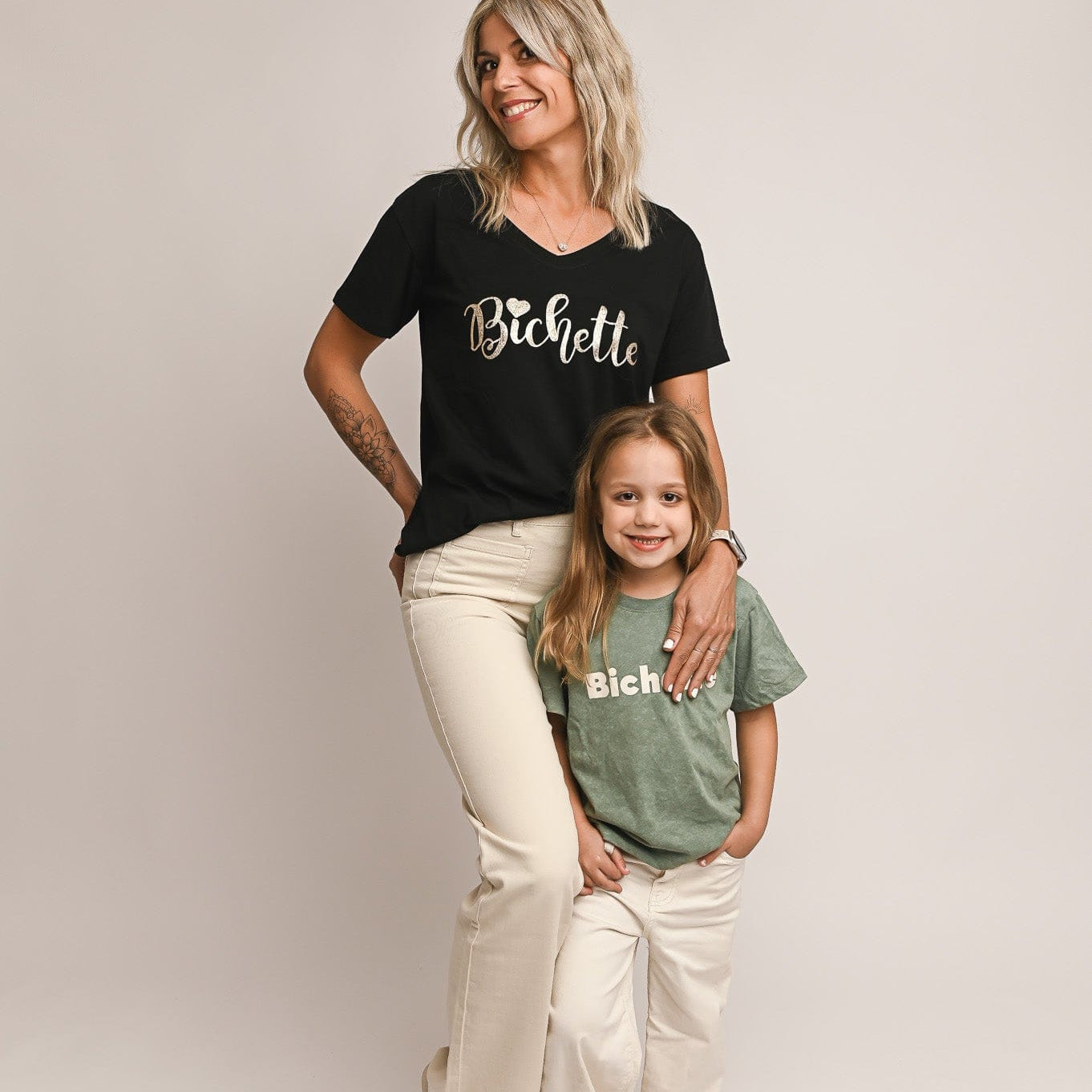 T-shirt kaki effet délavé,