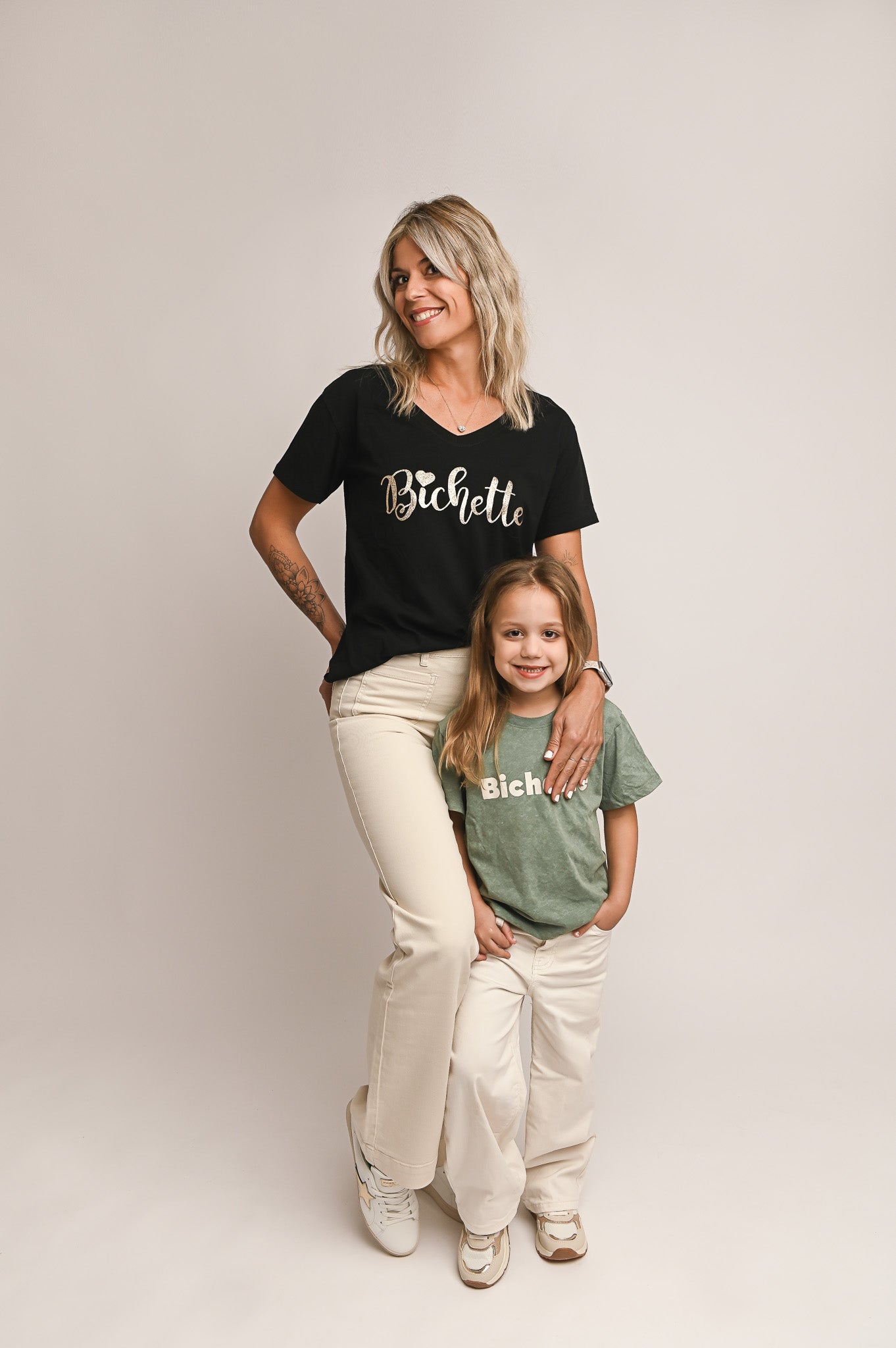 T-shirt kaki effet délavé,