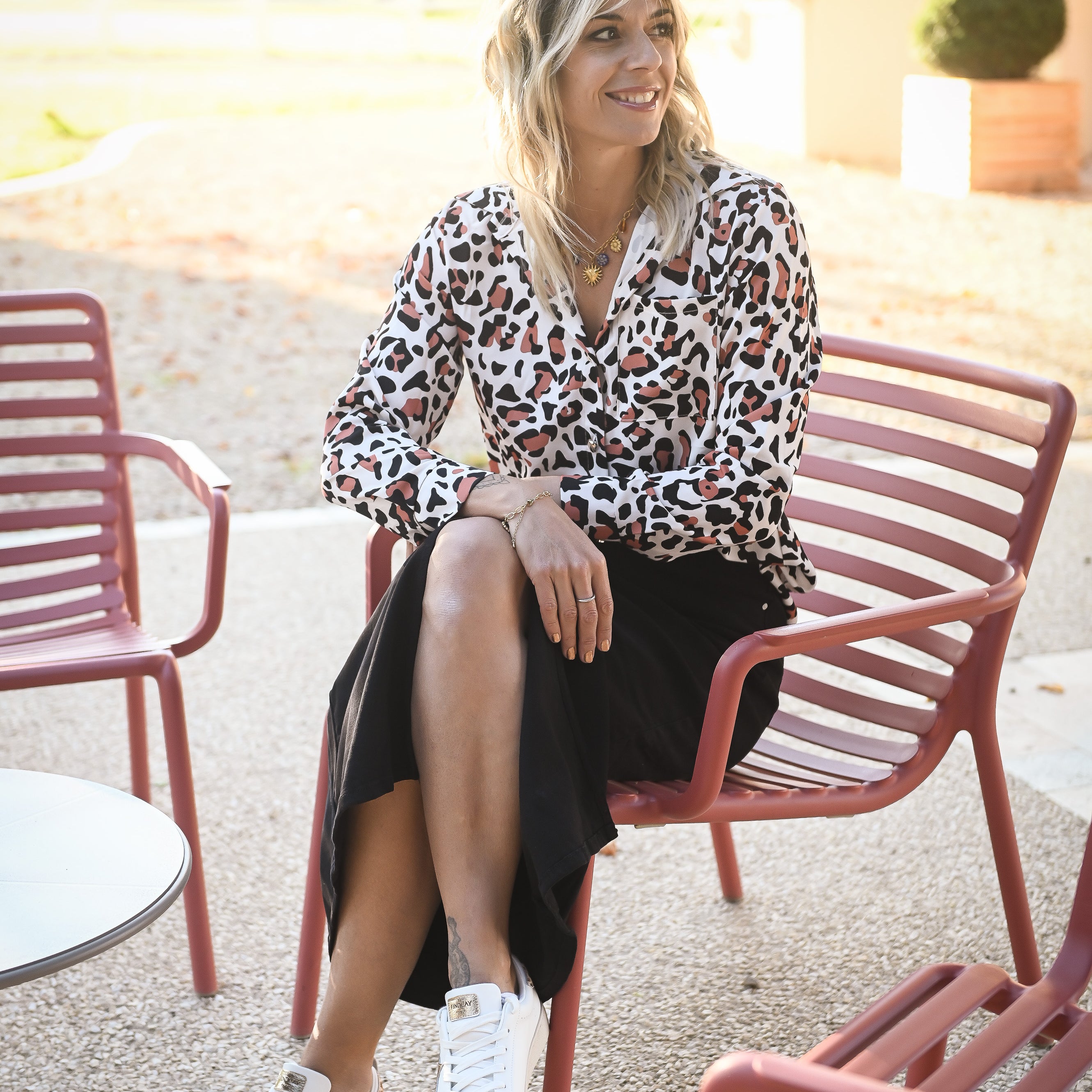 Chemise fluide motif léopard la boutique de lydie