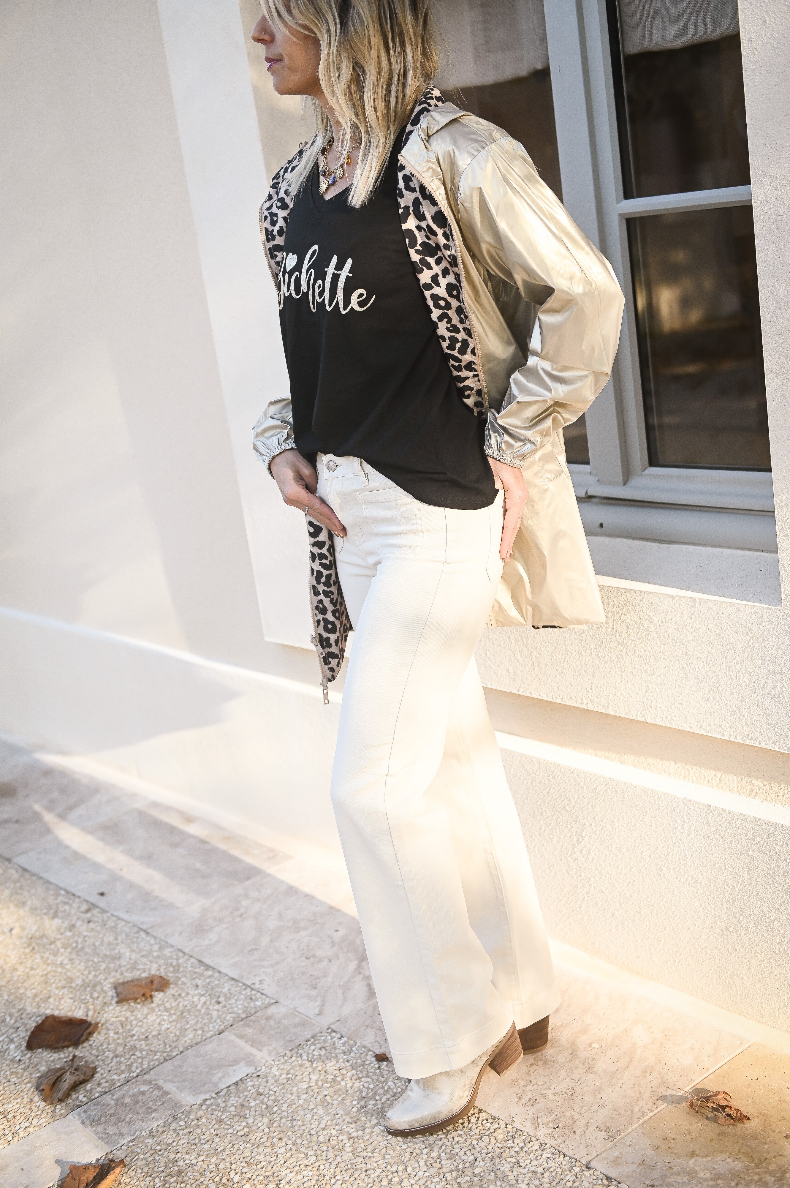 Pantalon Wide Leg beige clair la boutique de lydie