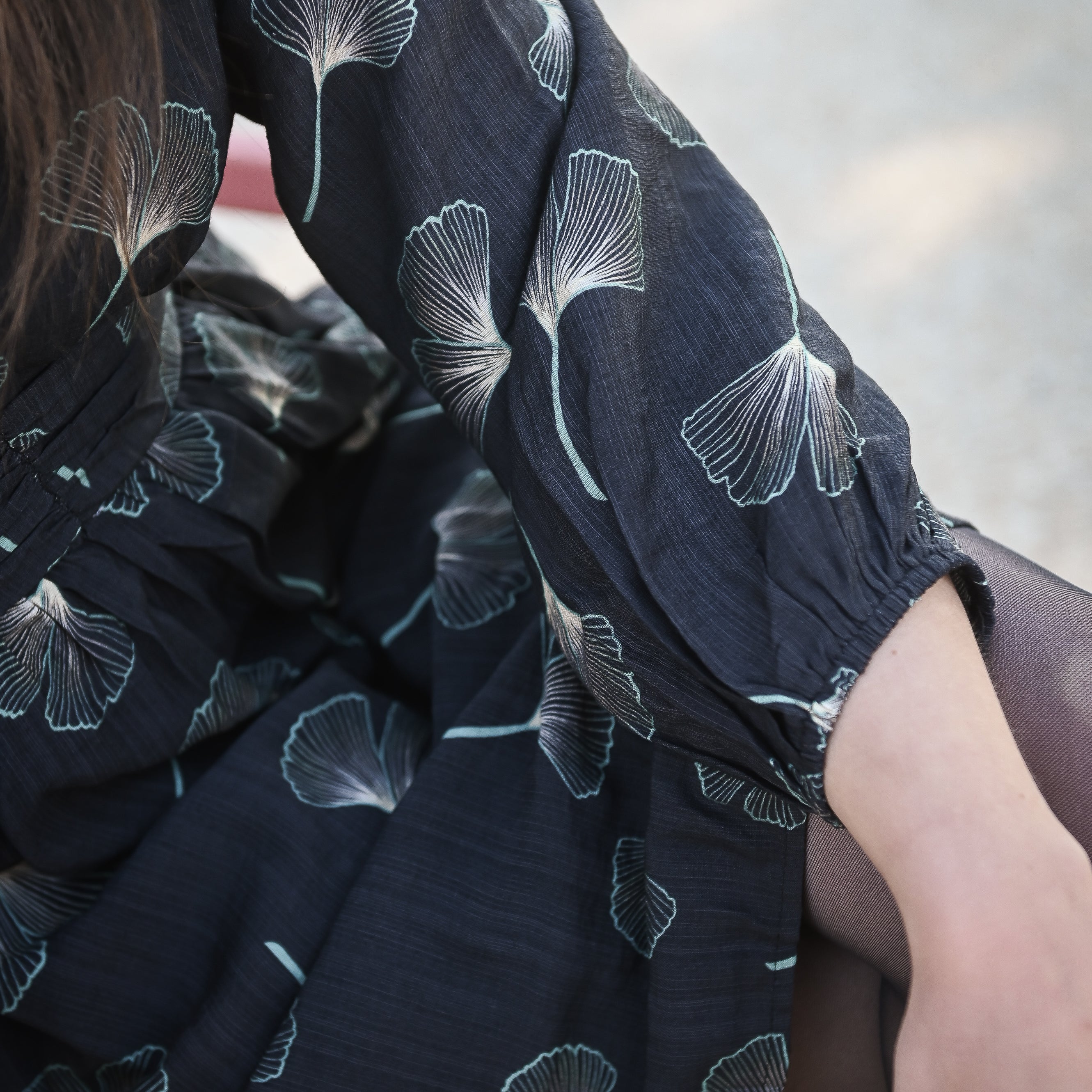 Robe manches longues gris foncé LA Boutique de lydie