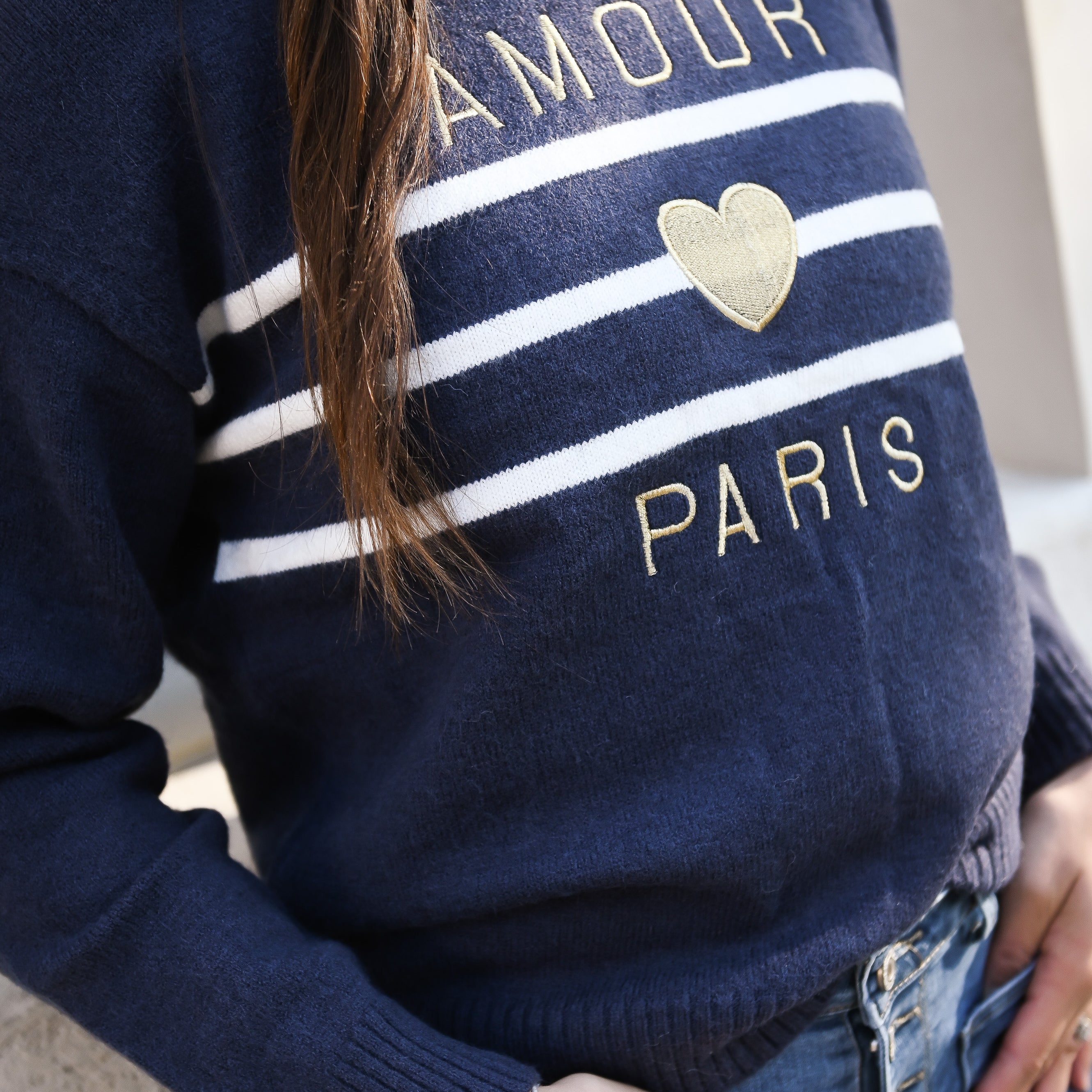 Pull Marine Amour Paris