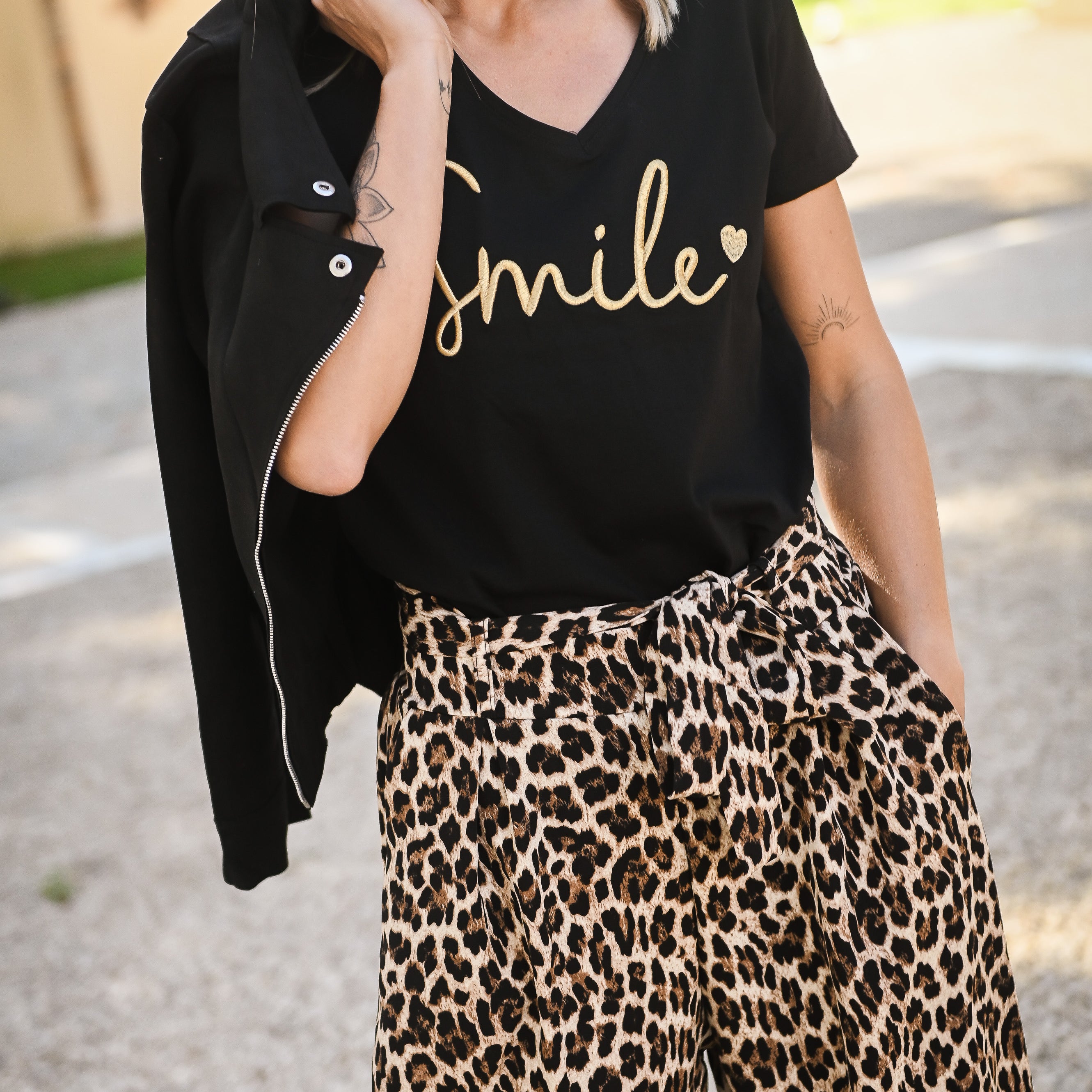 Pantalon large fluide léopard femme la boutique de lydie