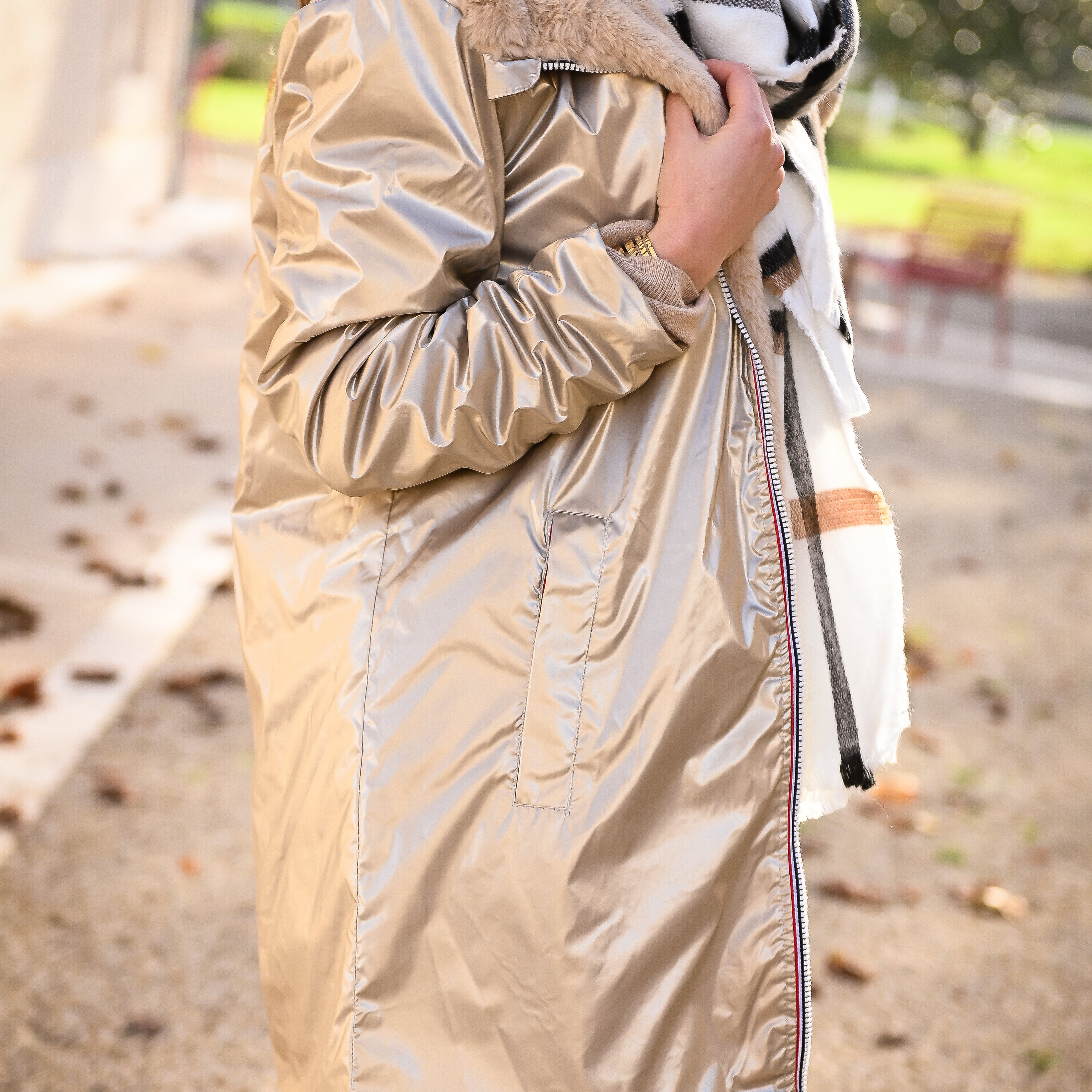 parka or reversible femme mi long la boutique de lydie