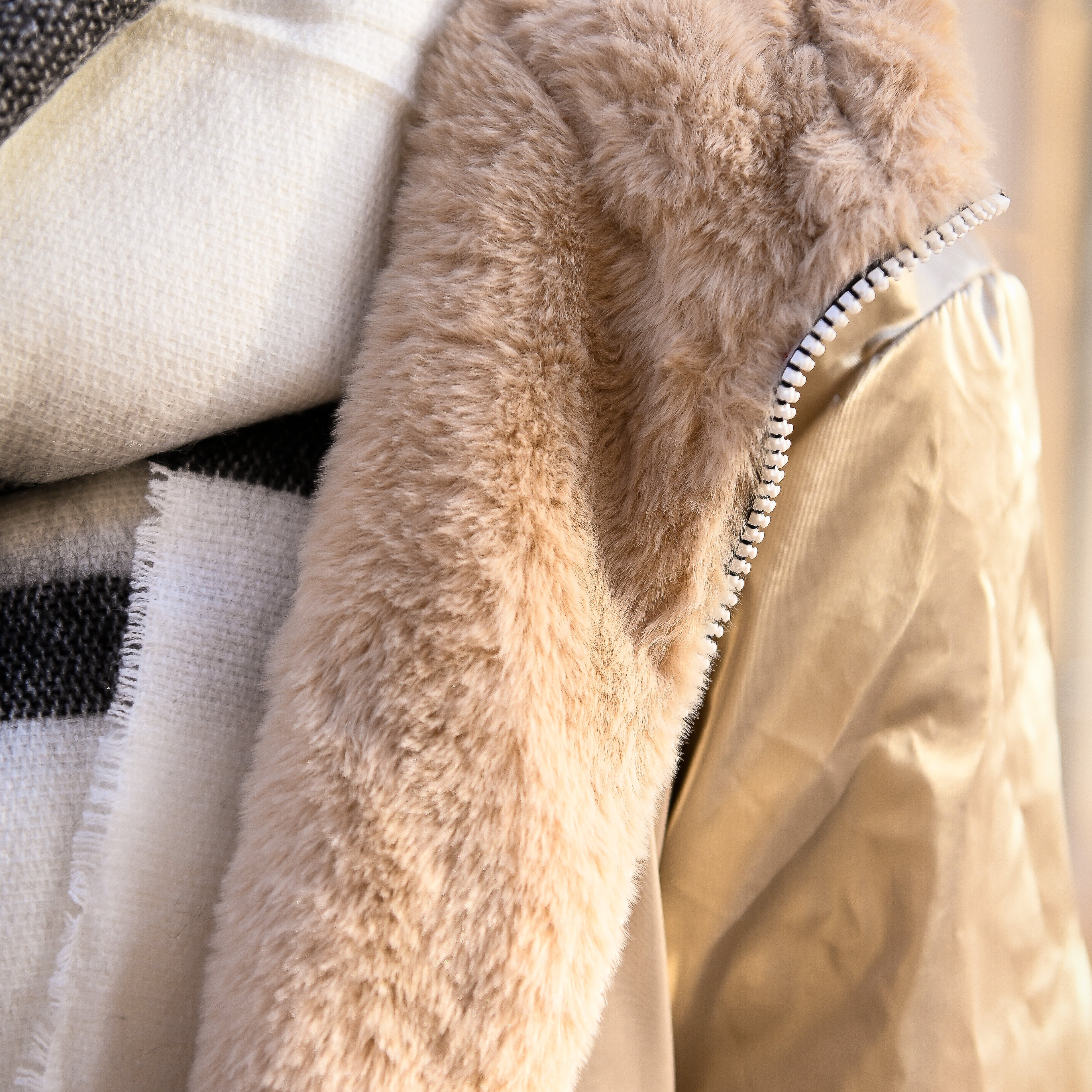 parka or reversible femme mi long la boutique de lydie