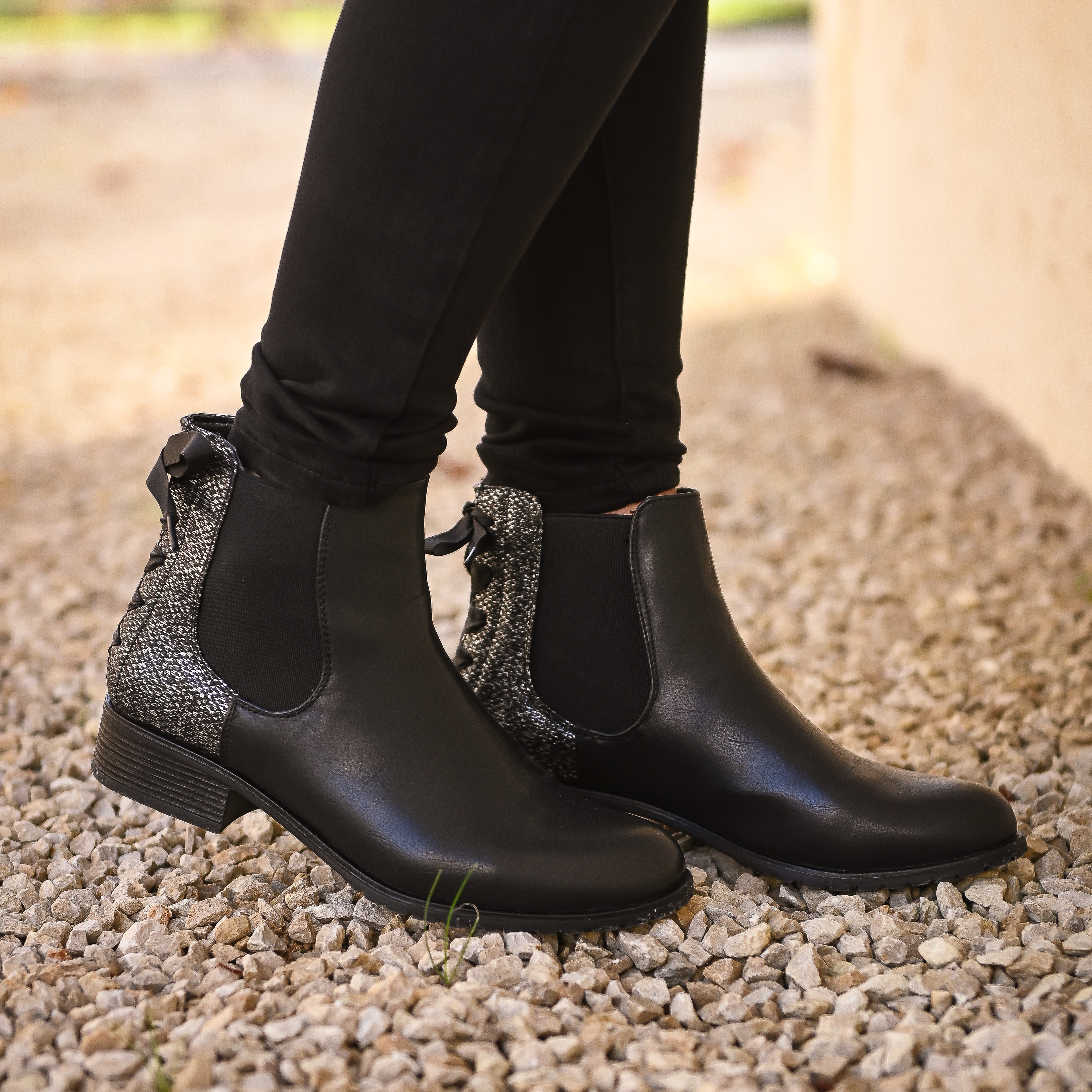 Bottines chelsea femme noires la boutique de lydie