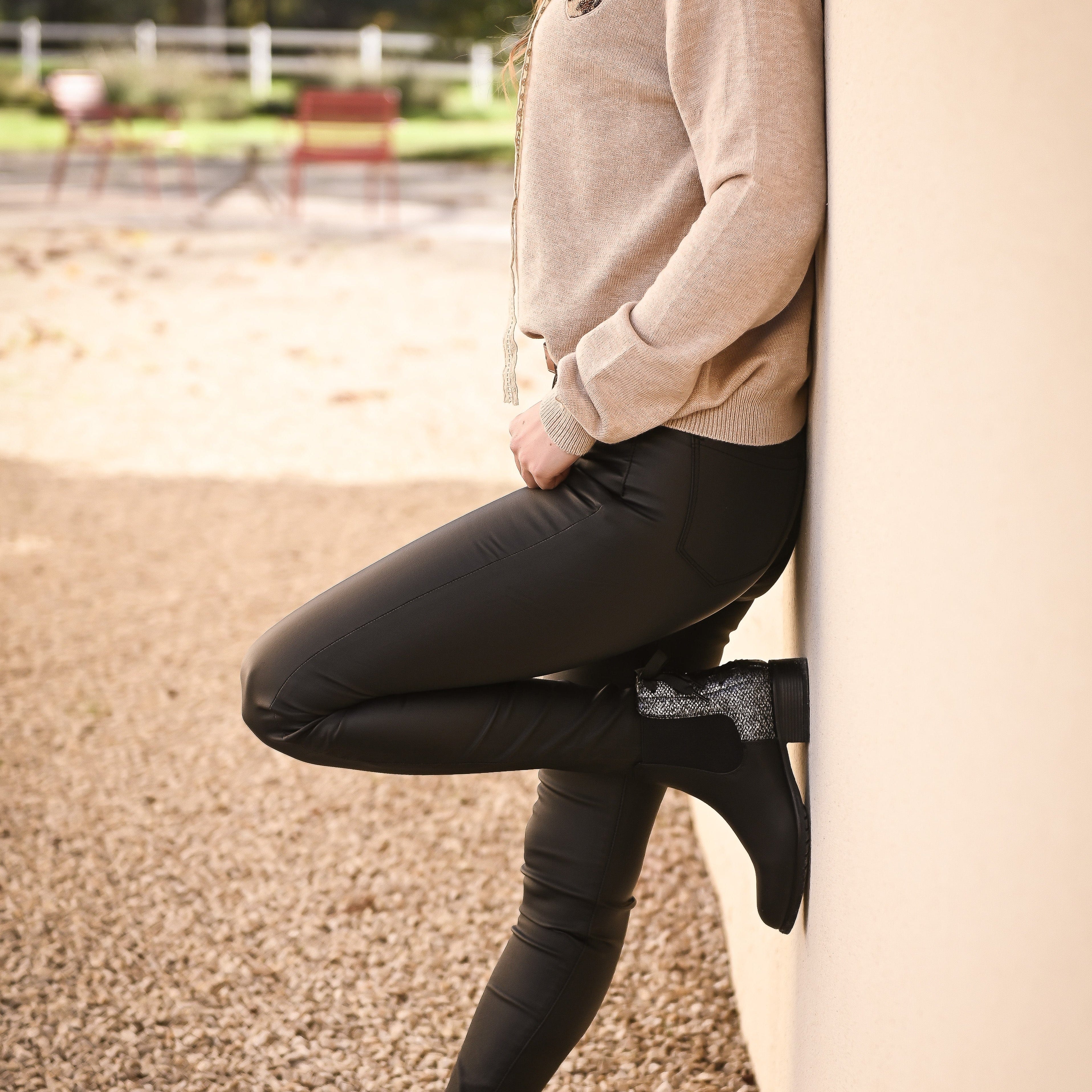 sweat pull taupe coeur leopard