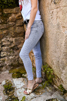Jean skinny gris clair la boutique de lydie