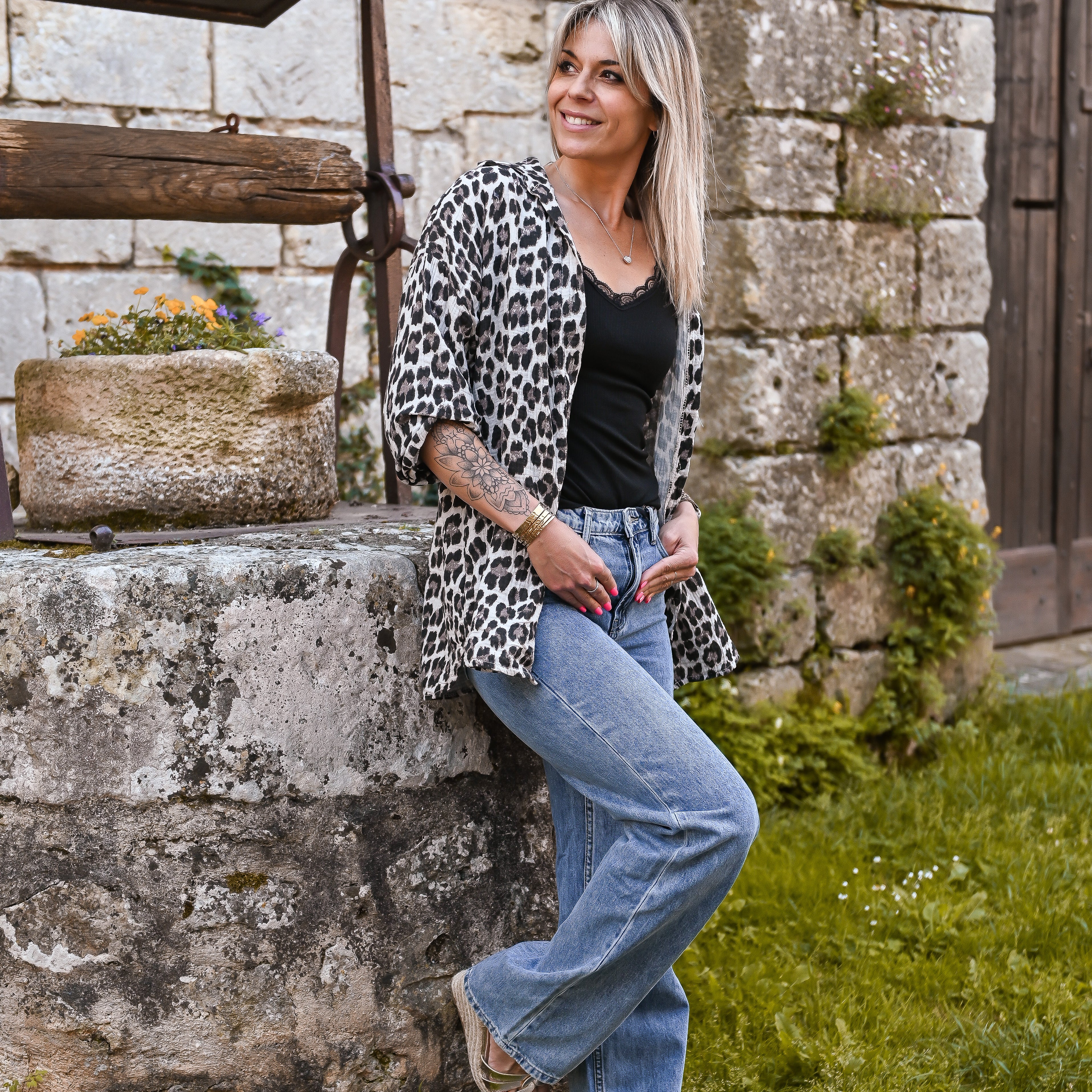 Surchemise léopard en gaze de coton la boutique de lydie