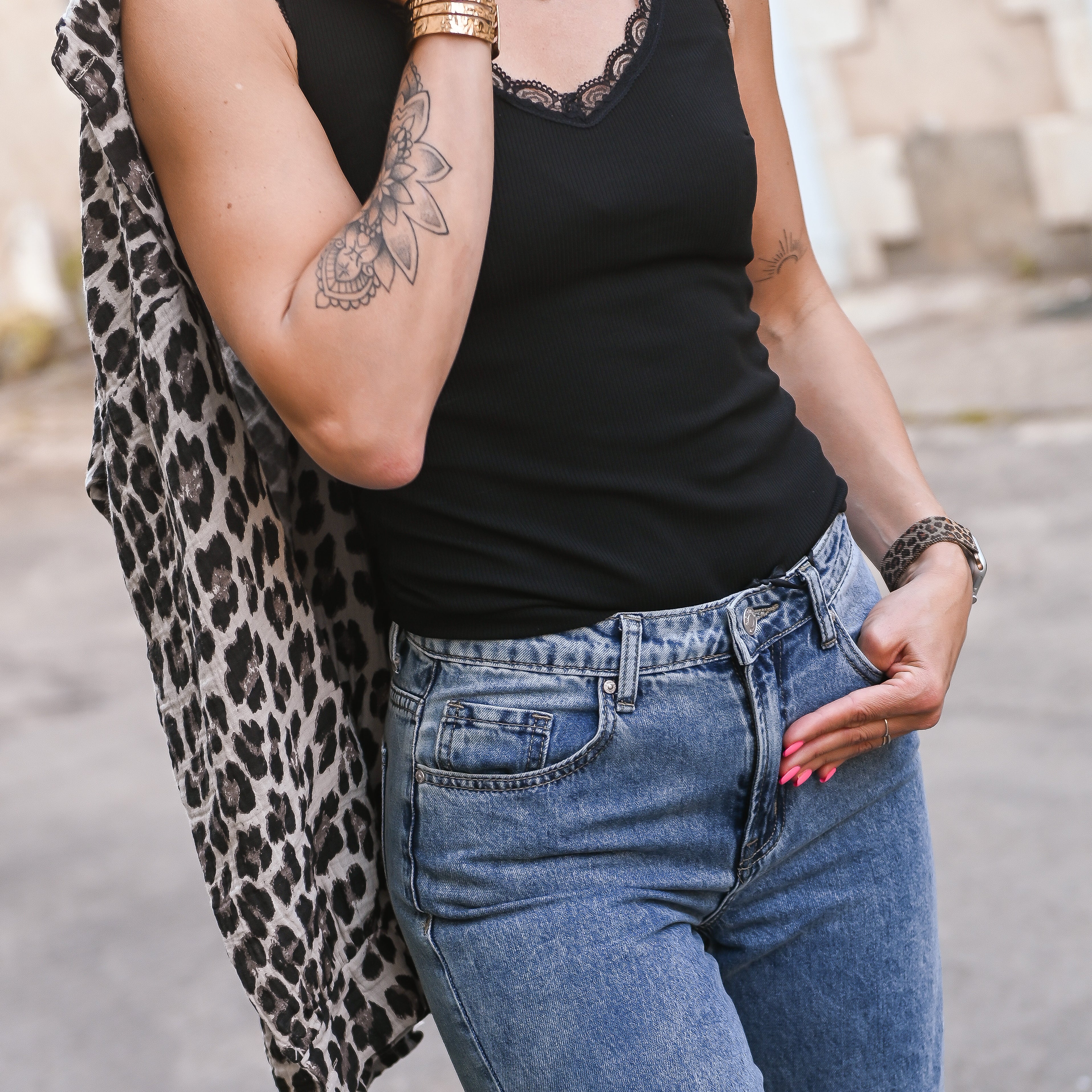 Débardeur côtelée noir la boutique de lydie