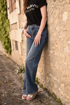 Jean Wide leg femme push up la boutique de lydie