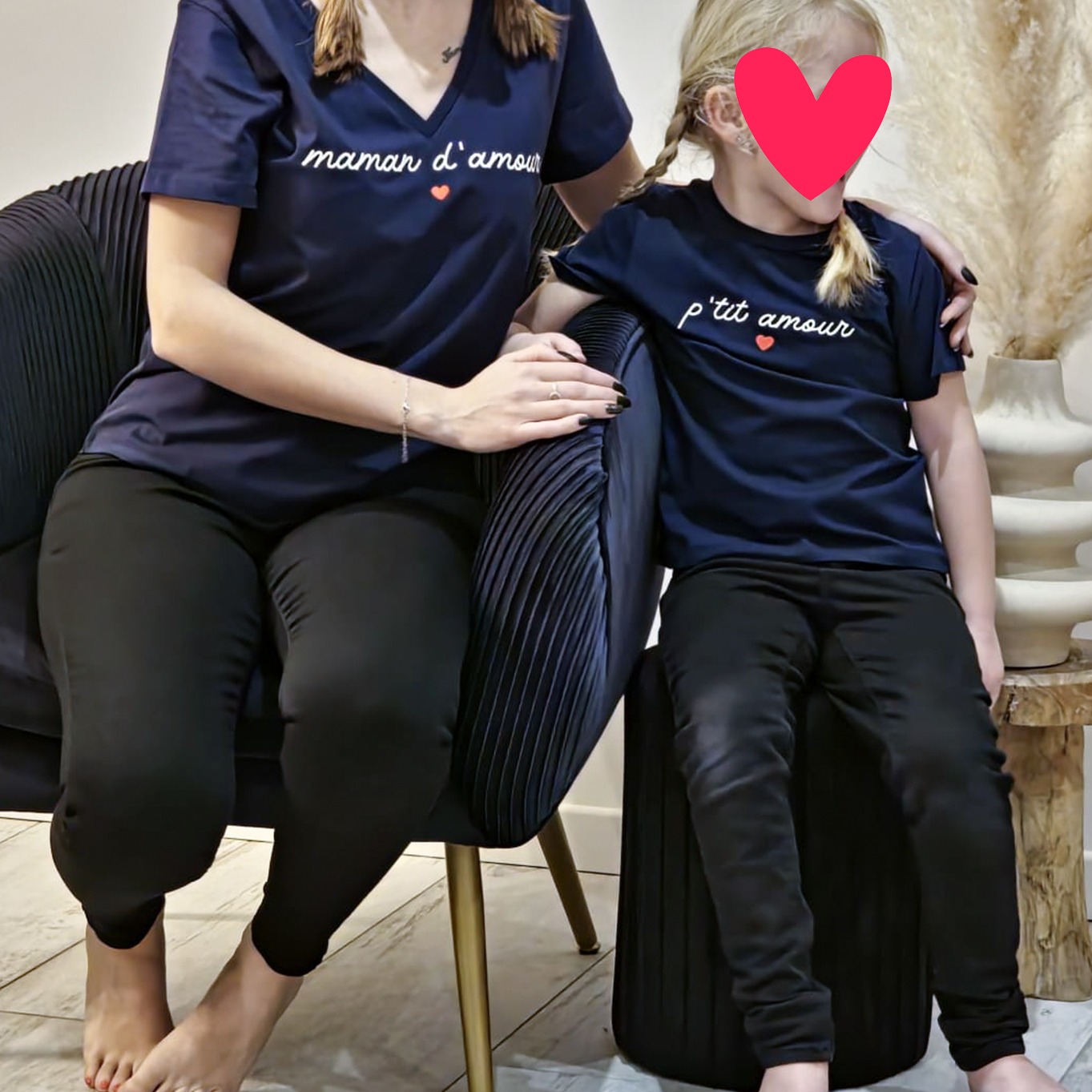 Jupe longue enfant noire plissée