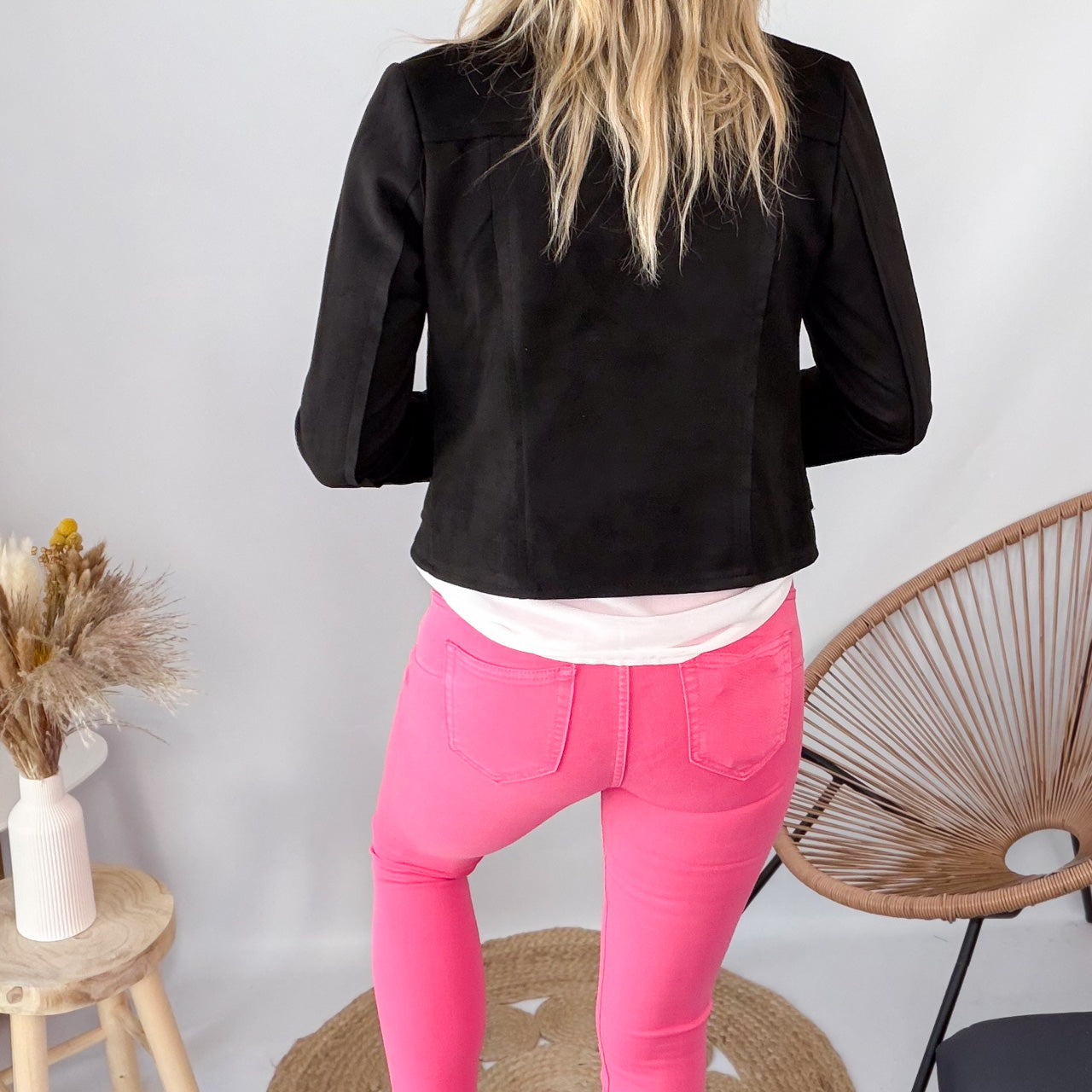 Jean Skinny Rose Fuchsia femme
