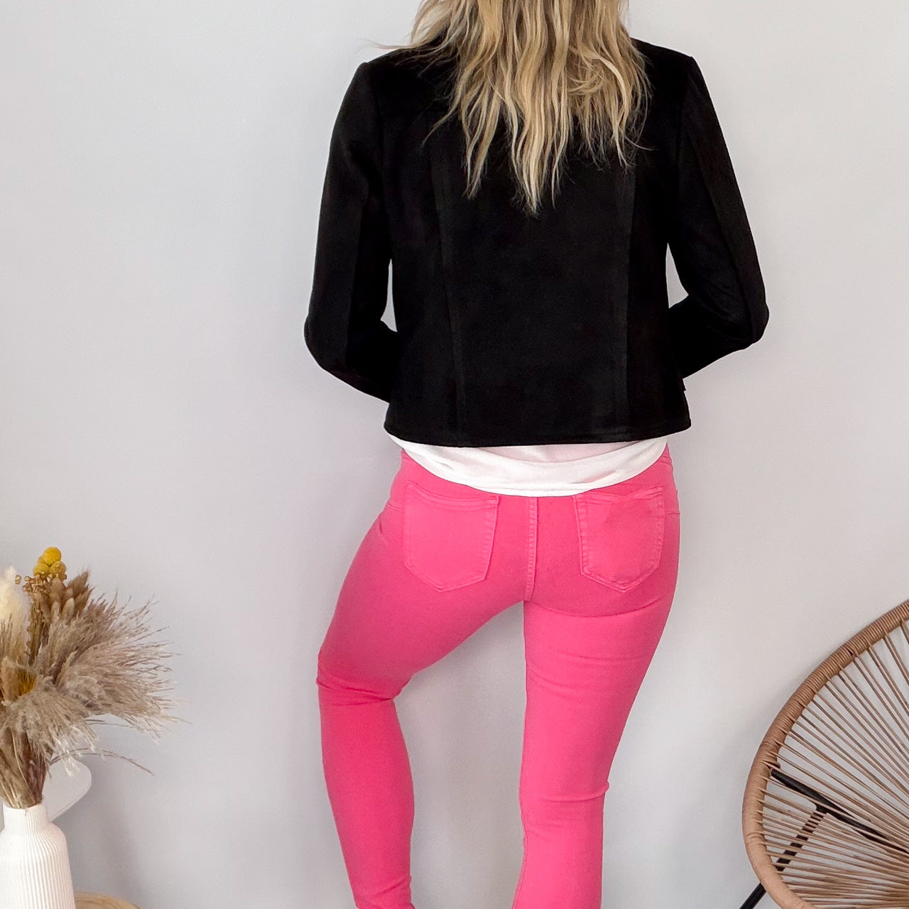 Jean Skinny Rose Fuchsia femme