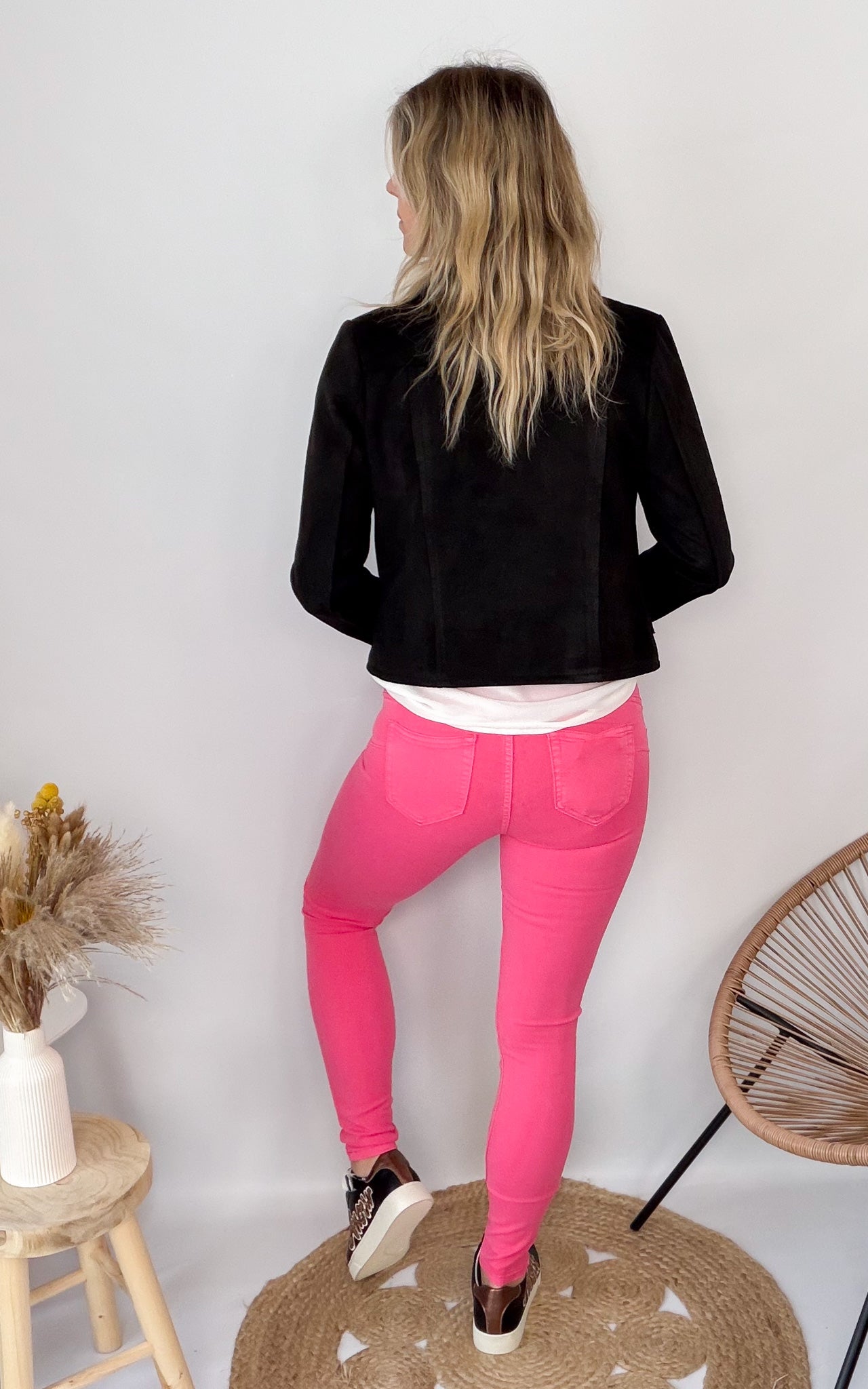 Jean Skinny Rose Fuchsia femme
