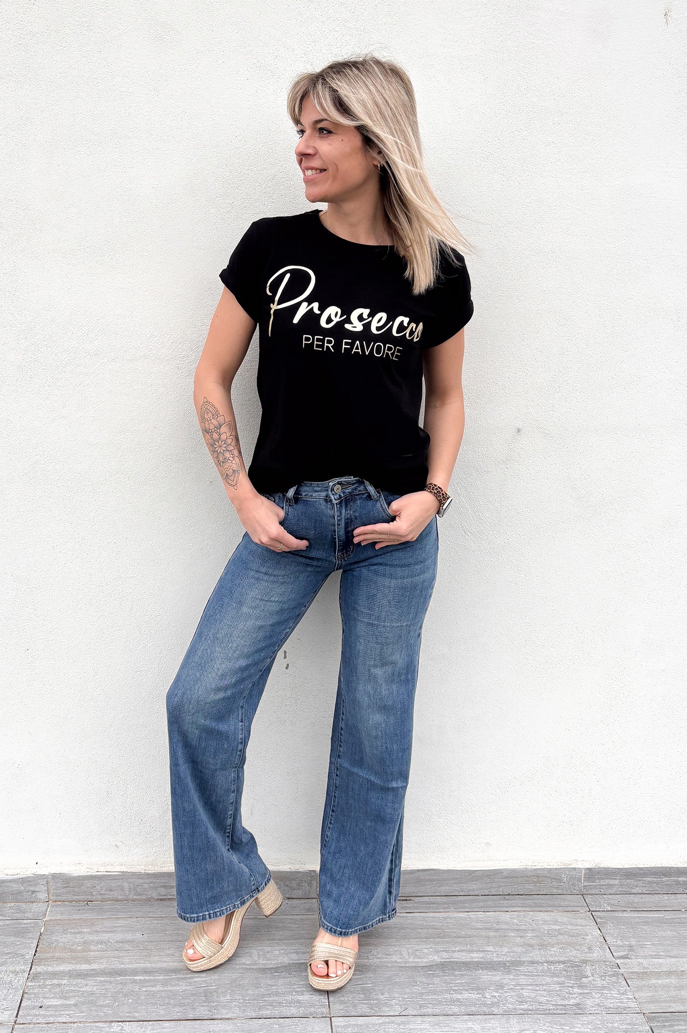 Jean Wide leg femme push up la boutique de lydie