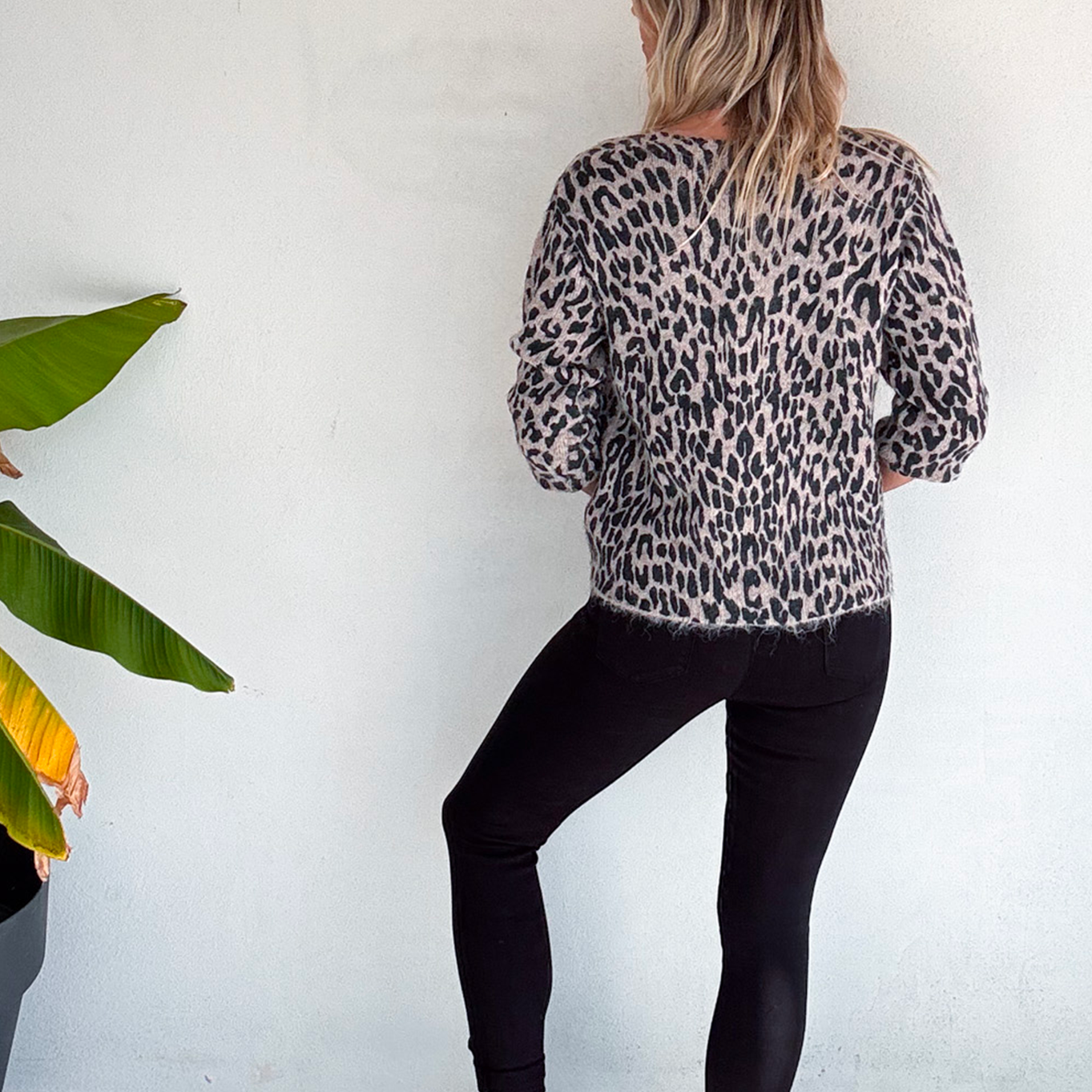 Gilet léopard boutonné