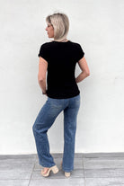 Jean Wide leg femme push up