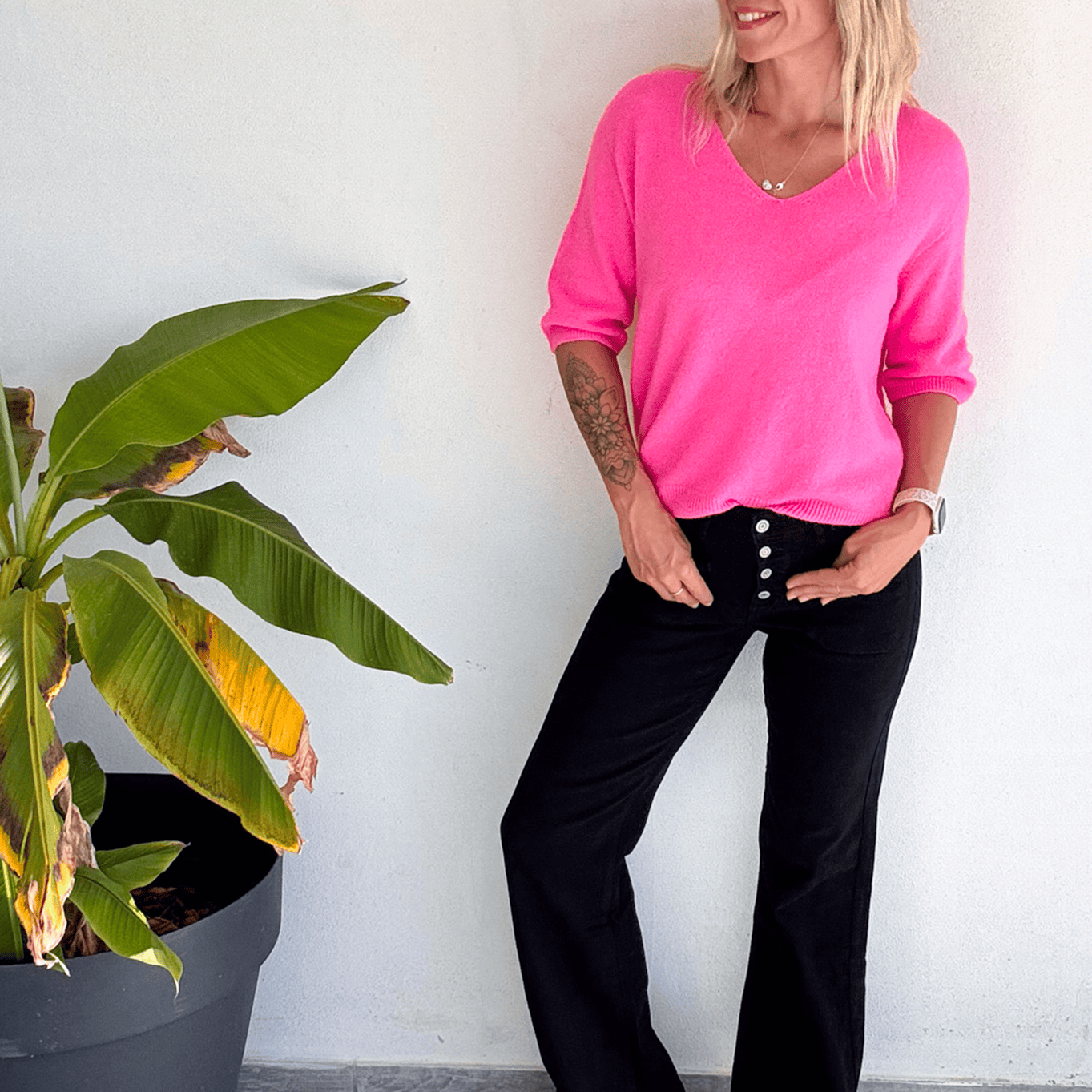 Jean flare noir évasé la boutique de lydie