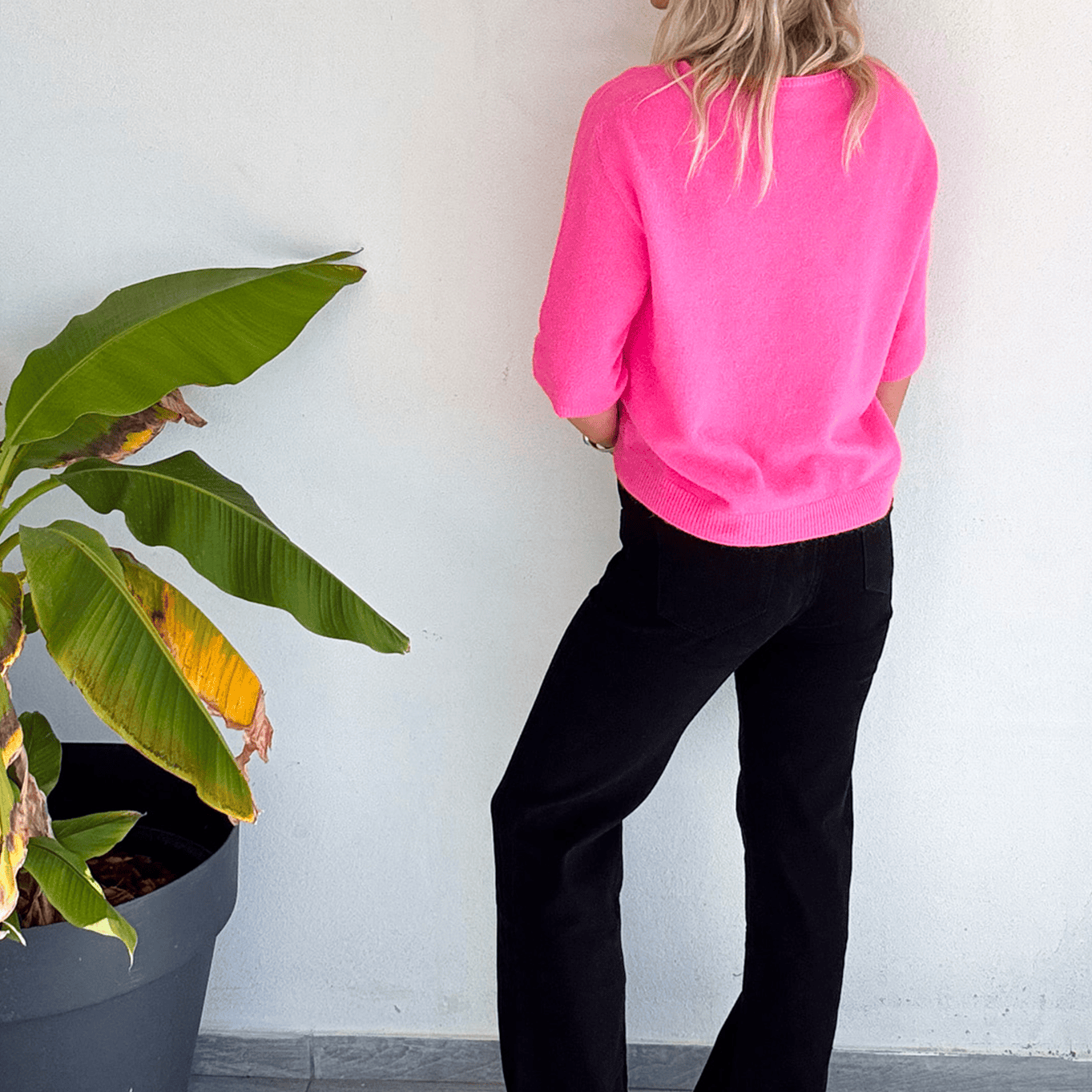 Jean flare noir évasé femme