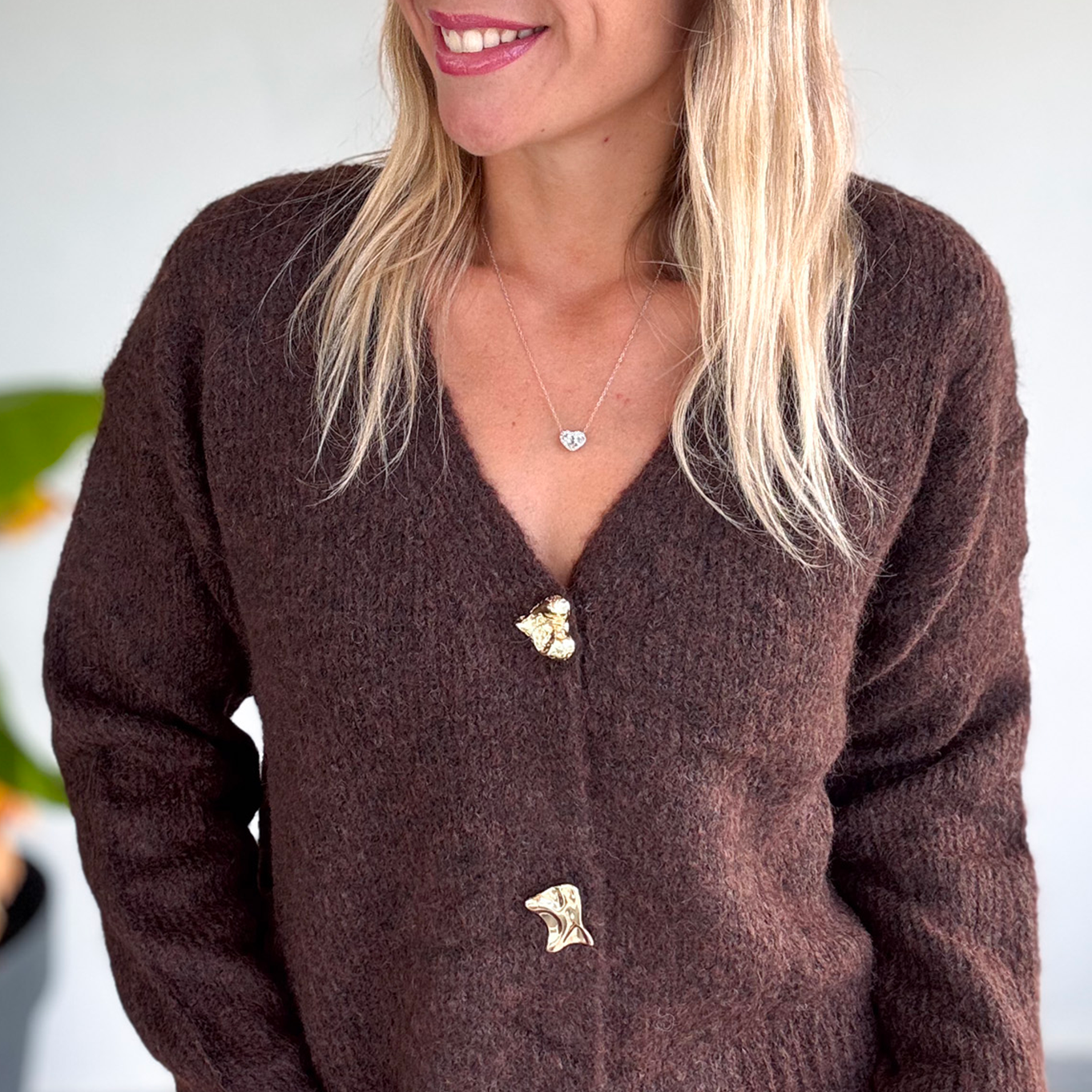 Gilet couleur marron café