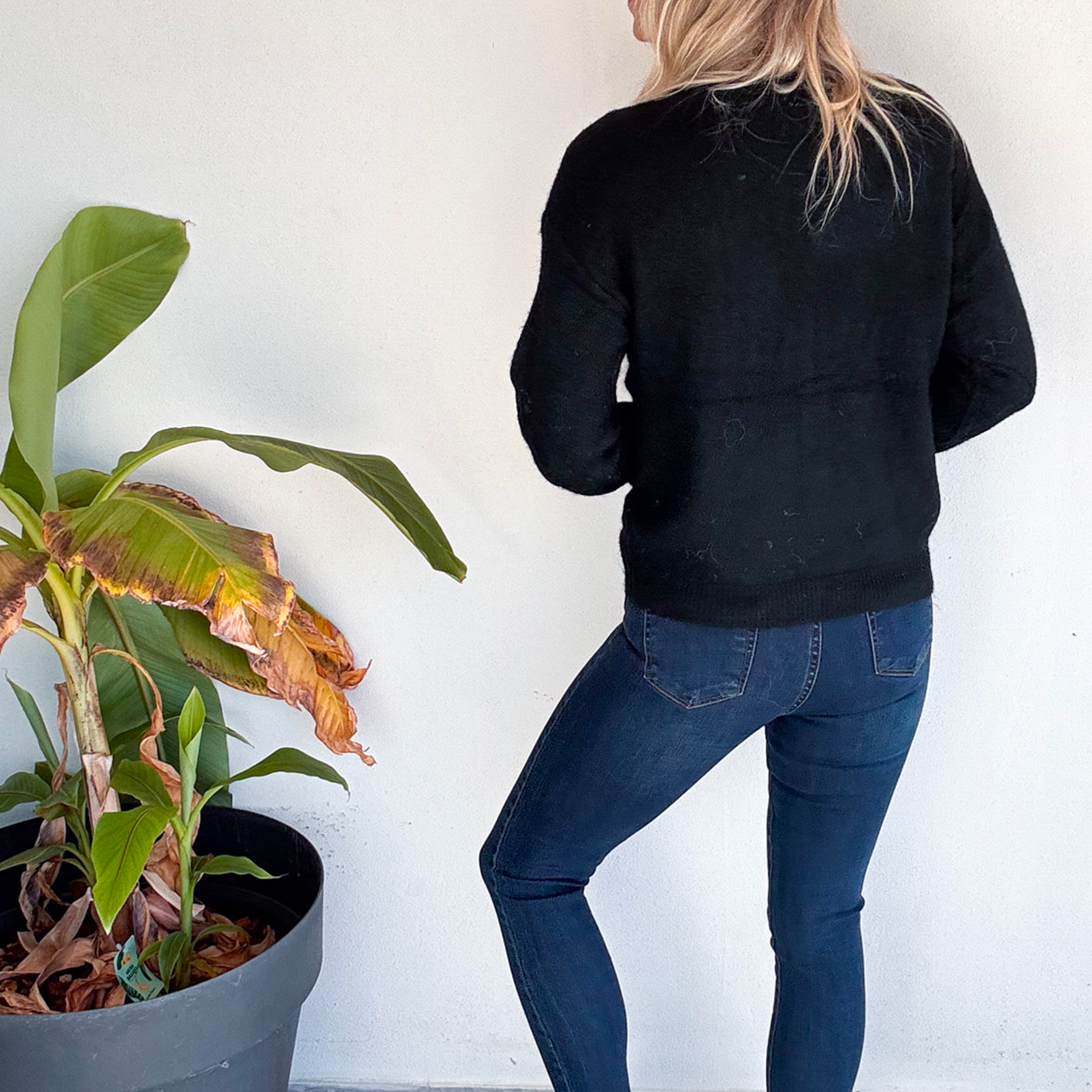 Gilet noir et léopard, broderie coeur