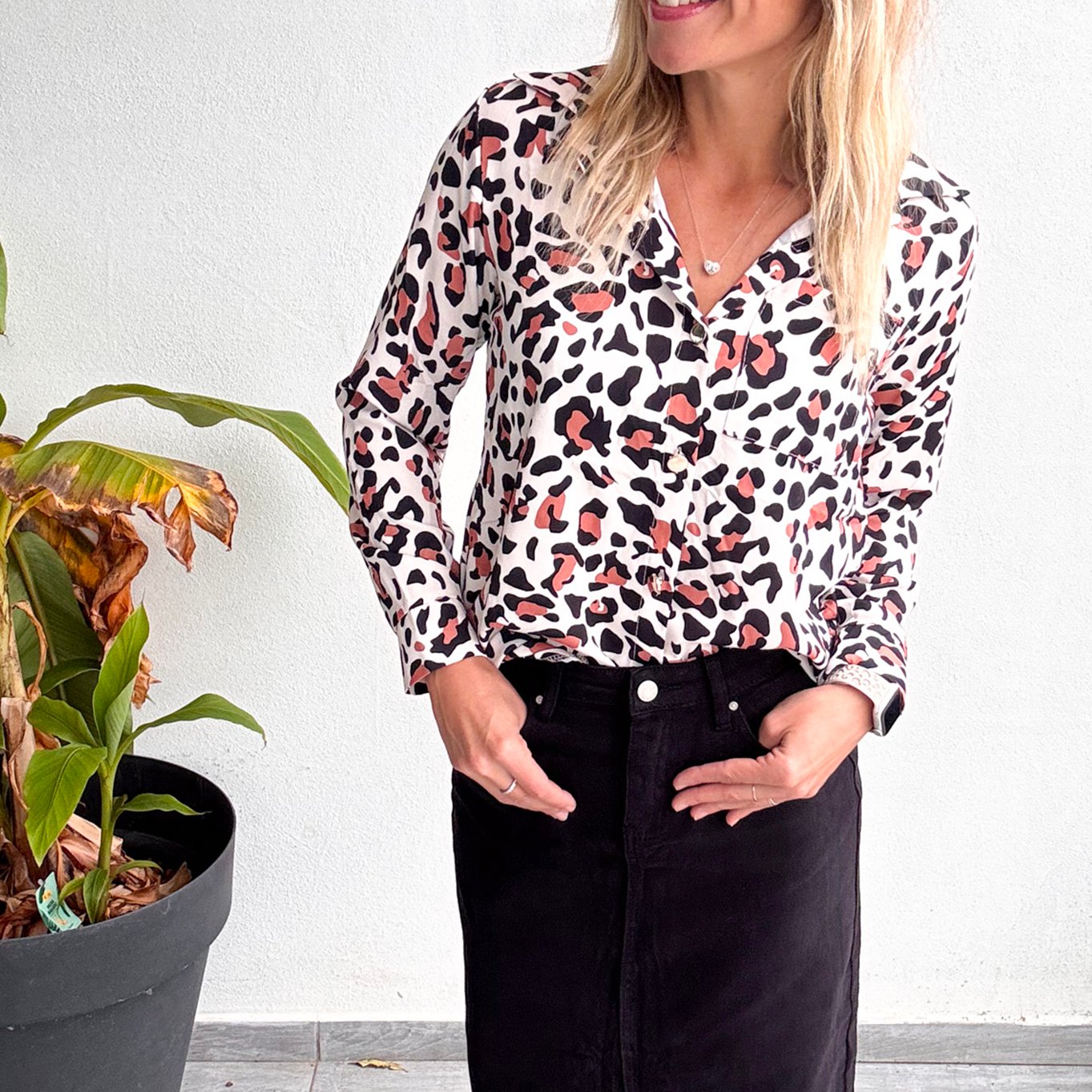 Jupe longue fendu noire