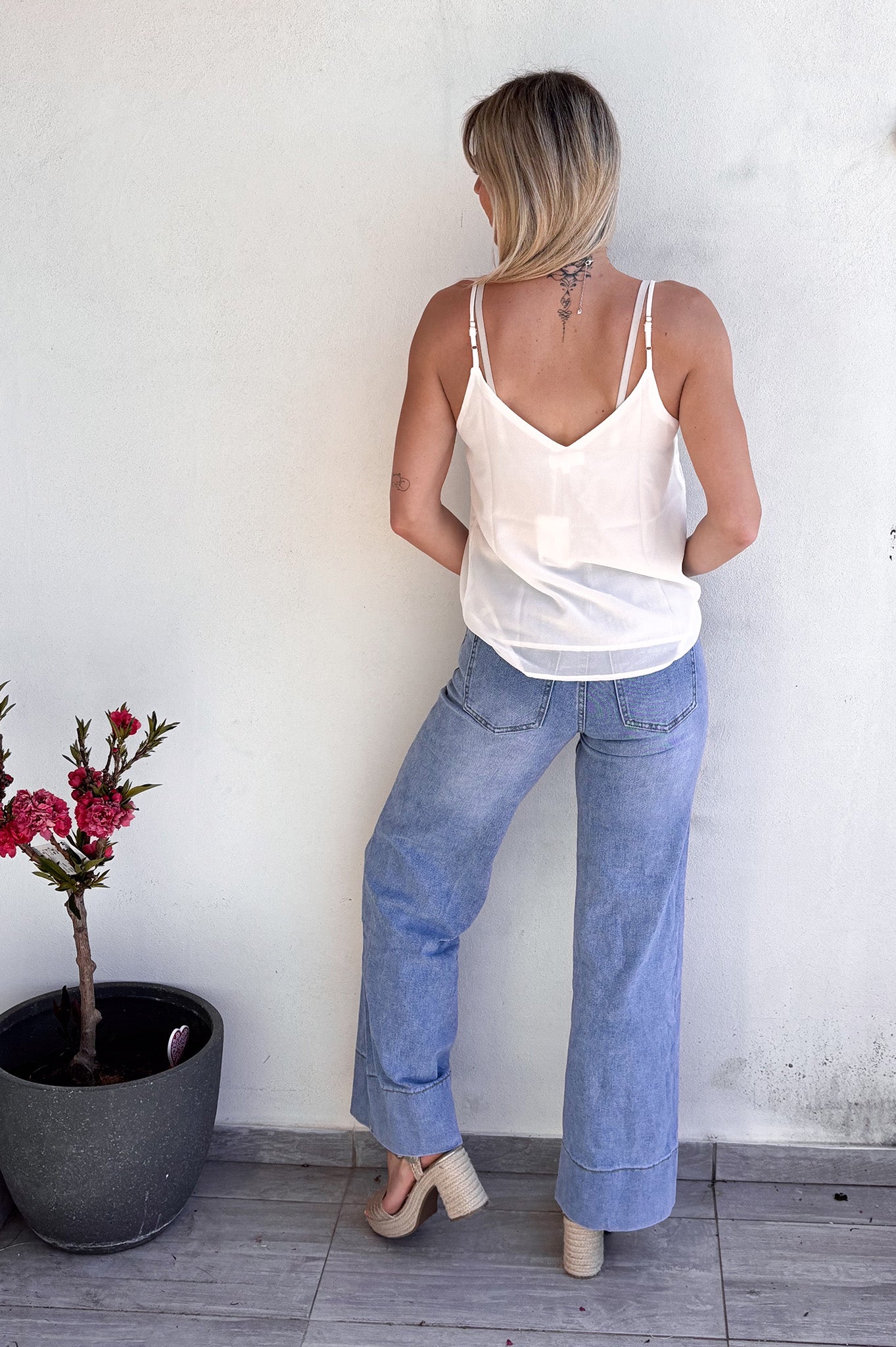 Jean Wide leg bleu clair