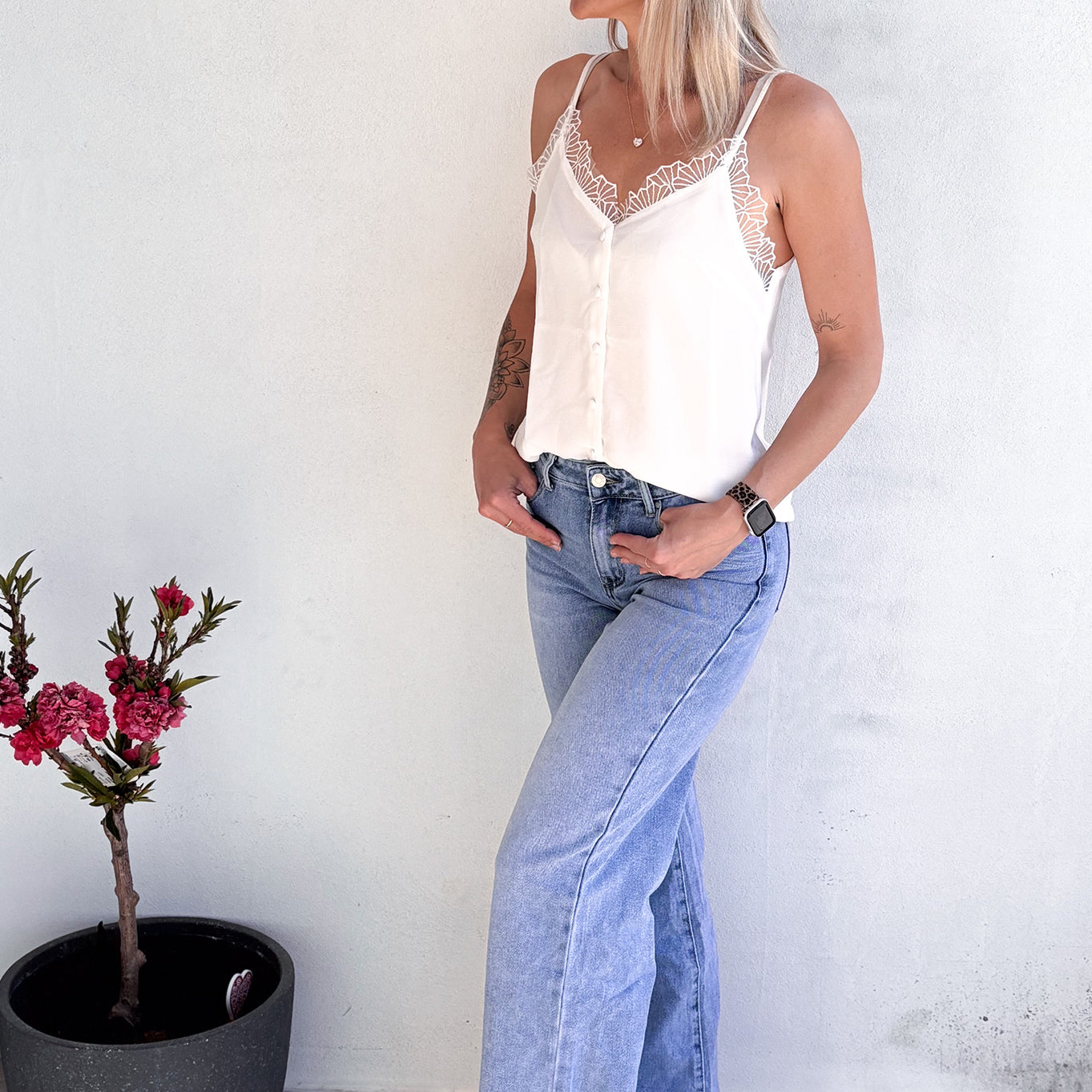 Jean Wide leg bleu clair
