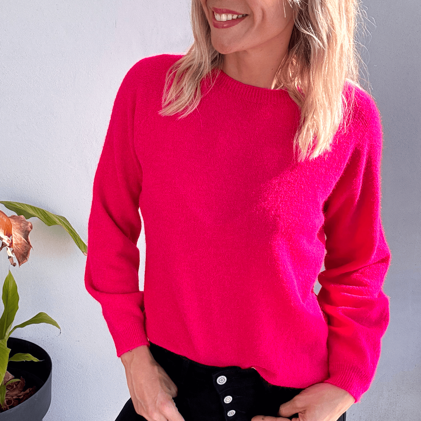 Pull fuchsia la boutique de lydie