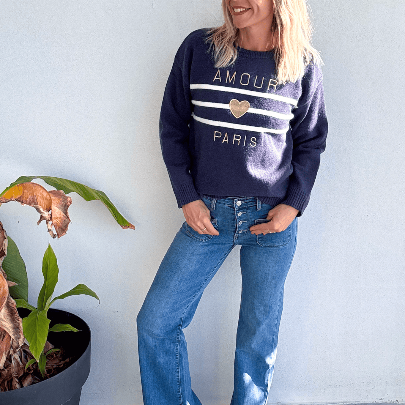 Pull Marine Amour Paris