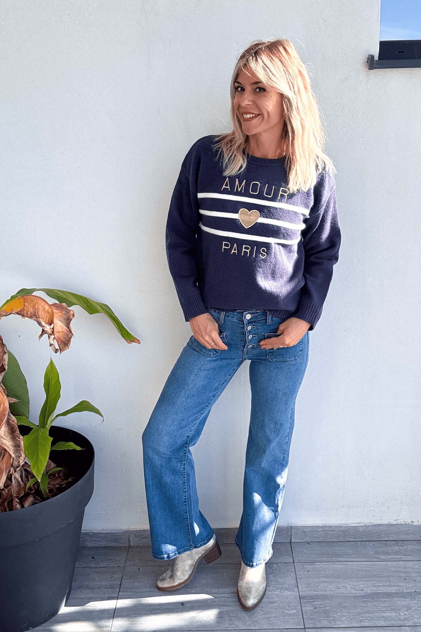 Pull Marine Amour Paris