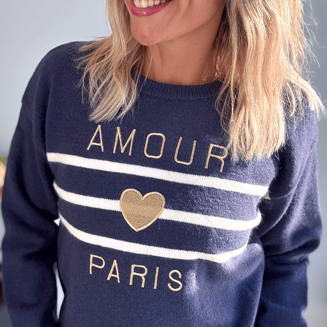 Pull Marine Amour Paris