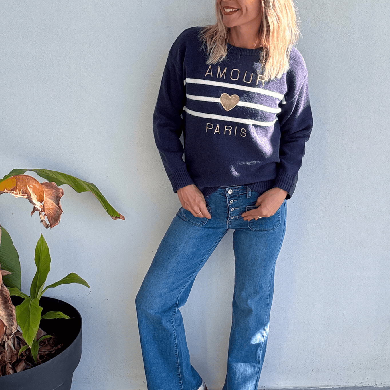 Pull Marine Amour Paris