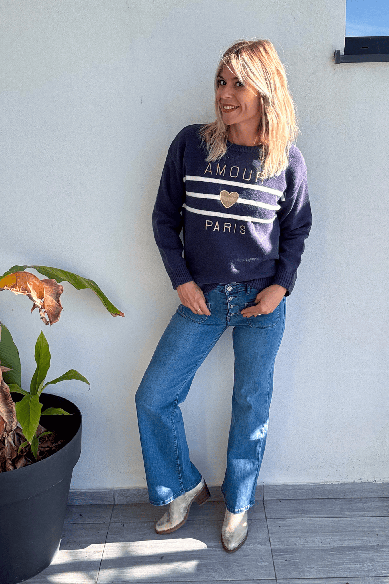 Pull Marine Amour Paris