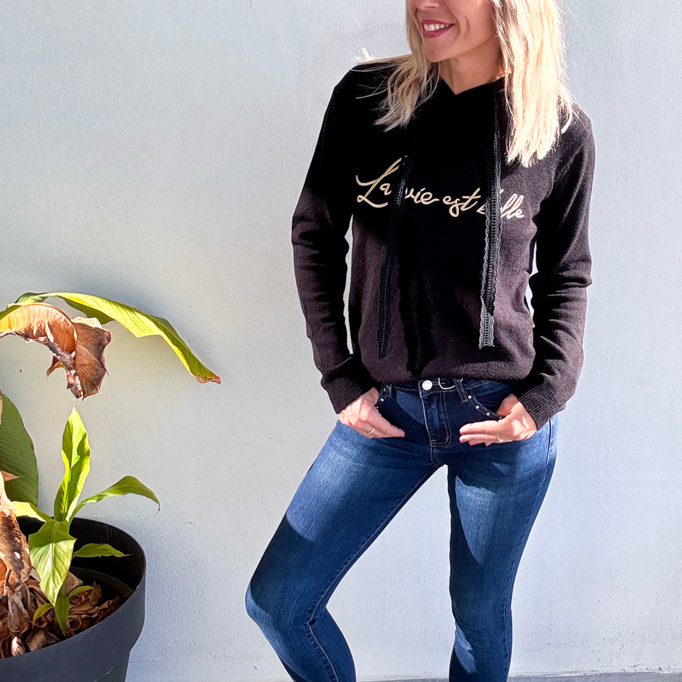 Sweat La vie est belle noir