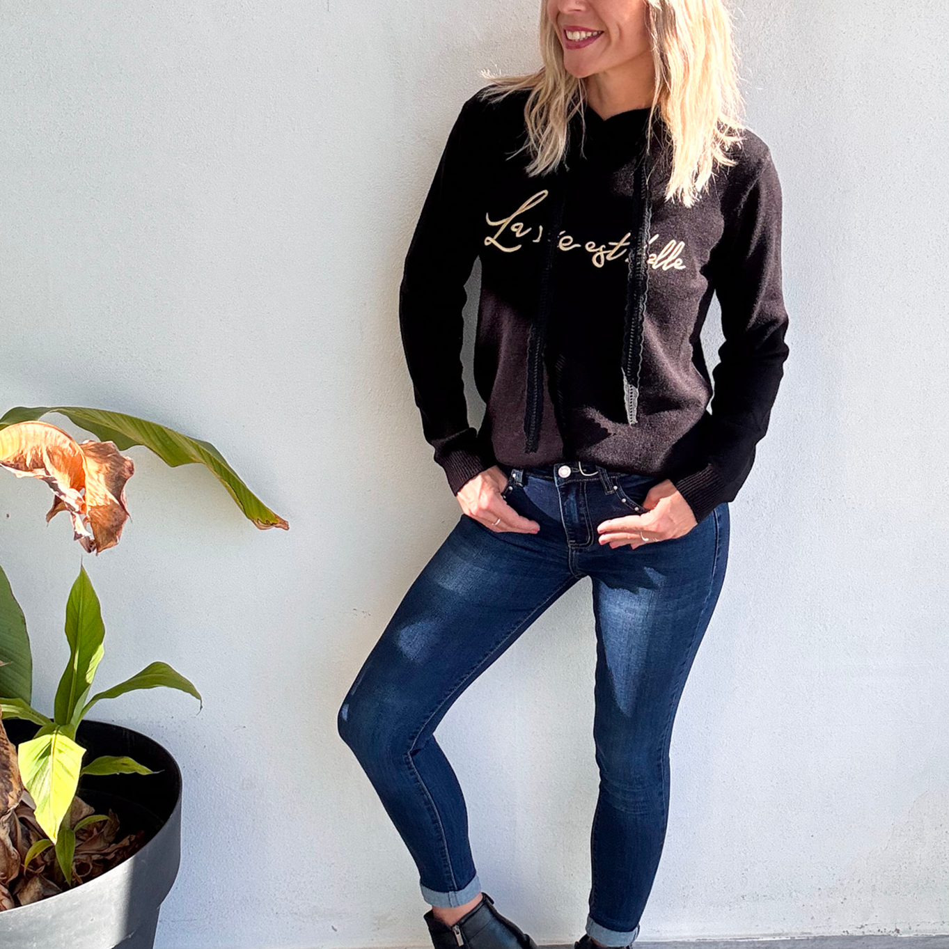 Sweat La vie est belle noir