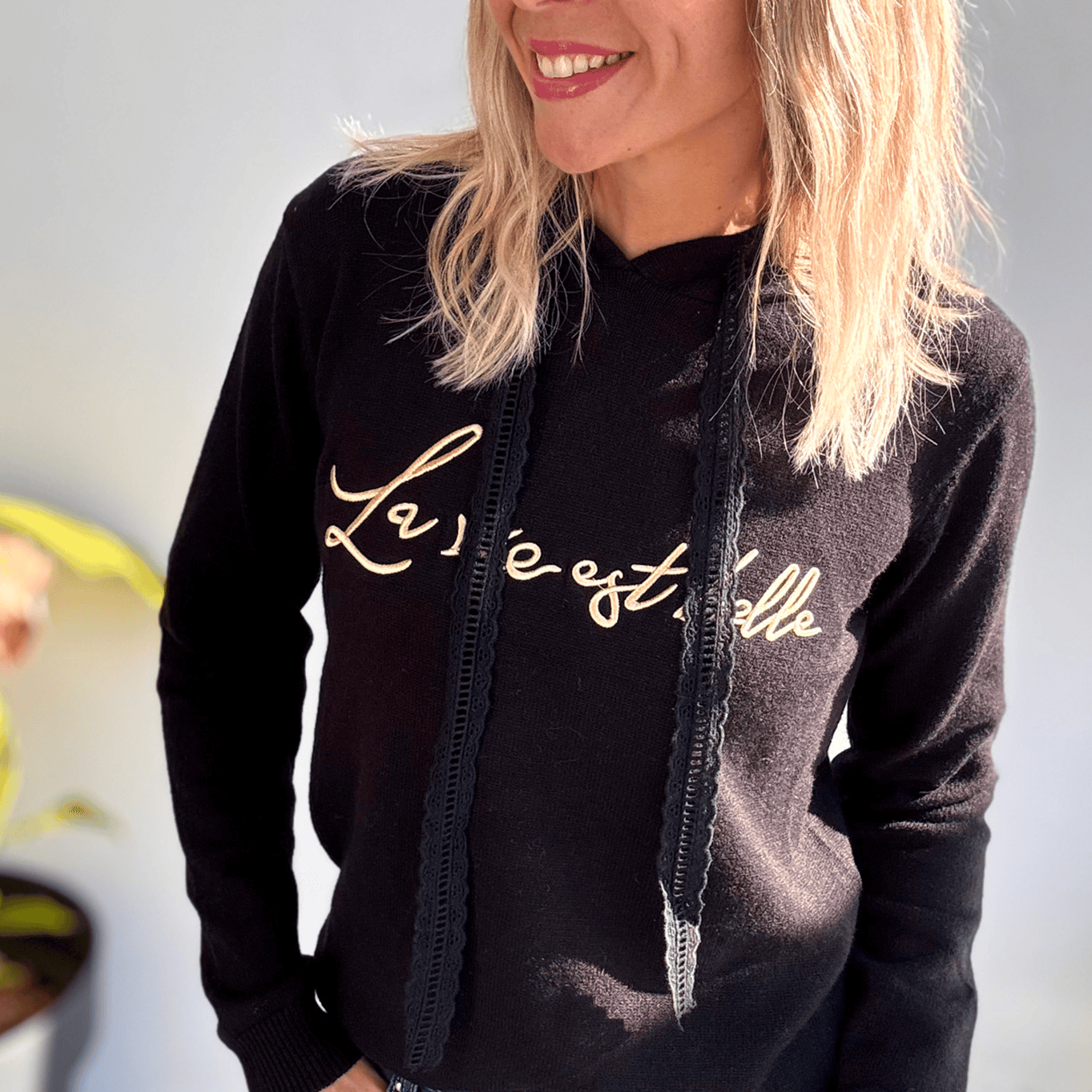 Sweat La vie est belle noir