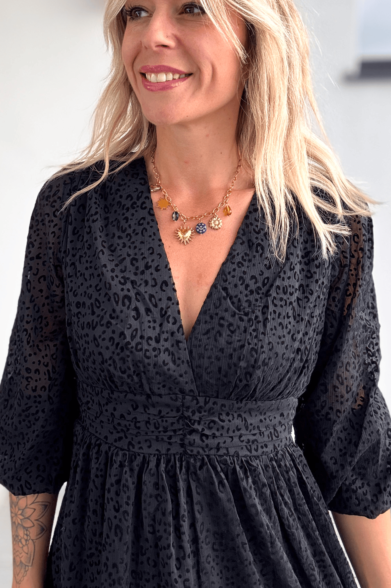 Robe manches longues noire