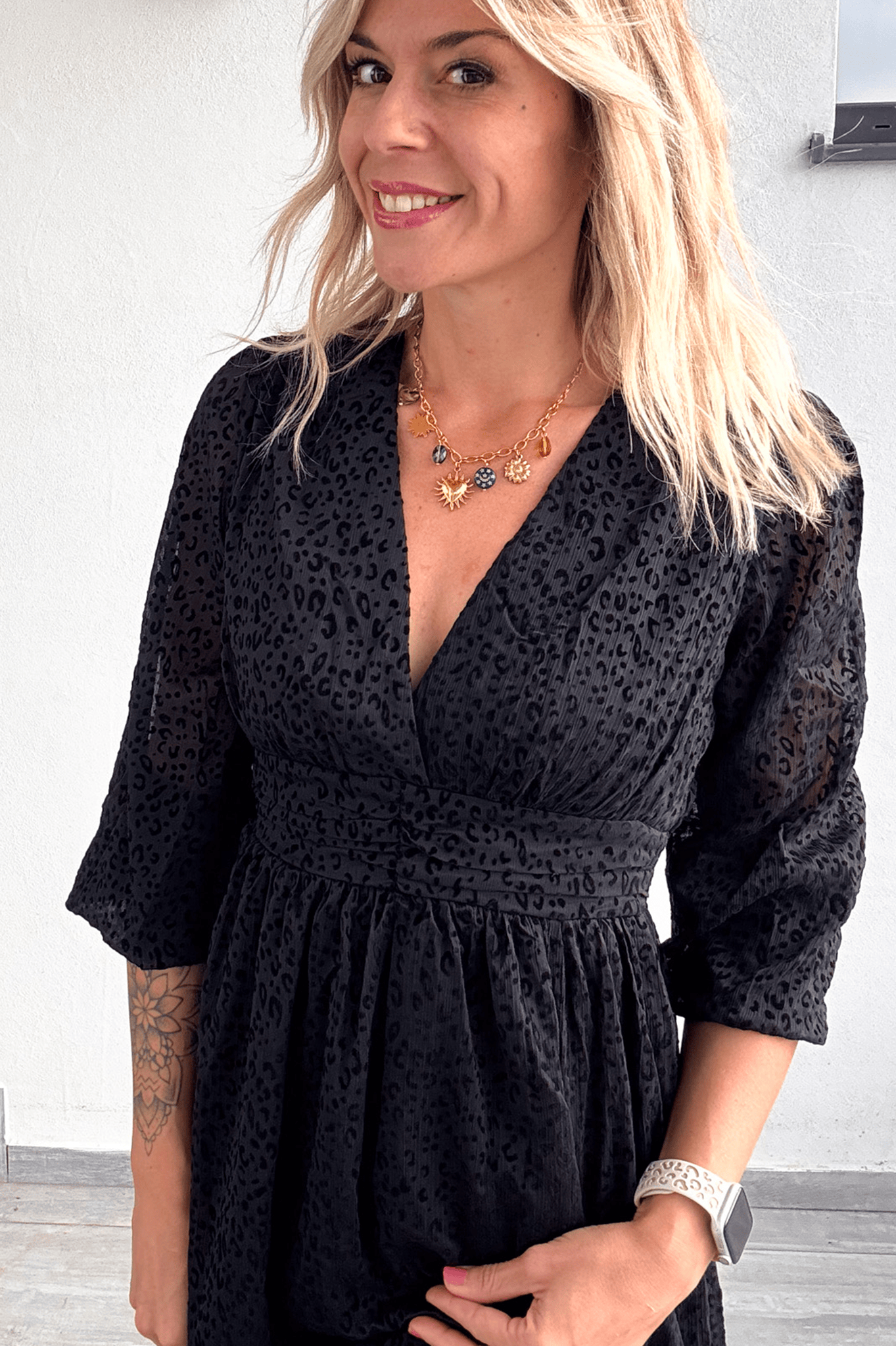 Robe manches longues noire